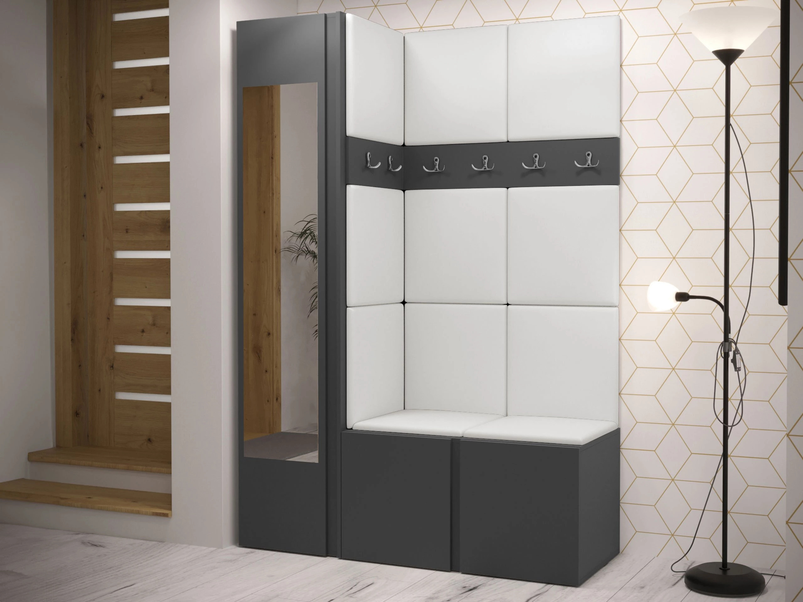 Hallway set Hartford 277 (Eco-leather Soft 017)