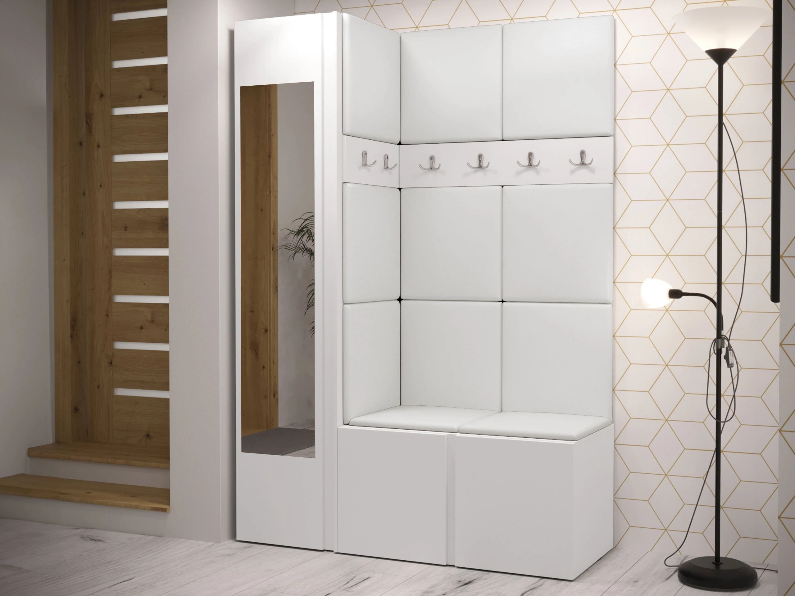 Hallway set Hartford 277 (Eco-leather Soft 017)