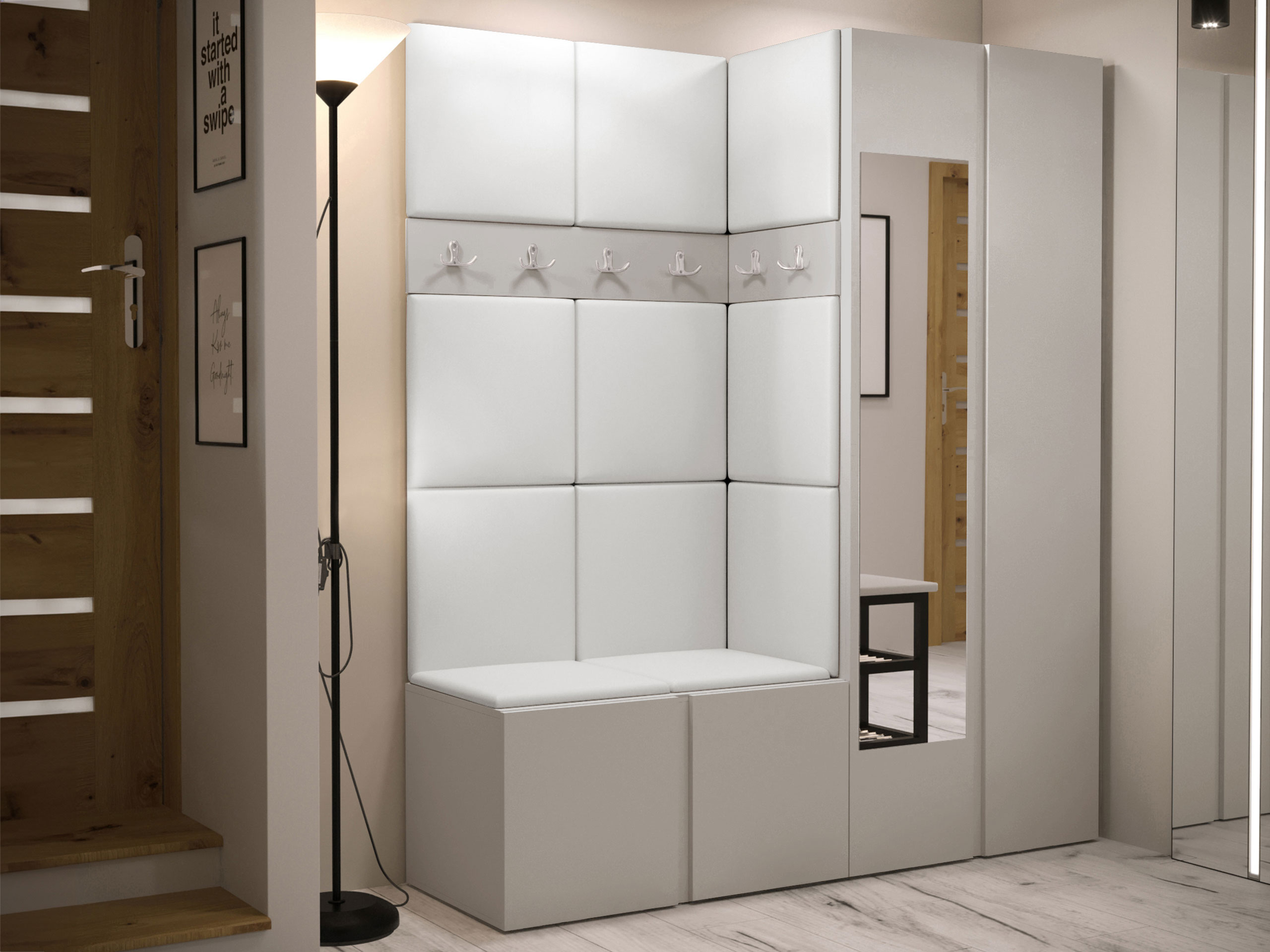 Hallway set Pinis X (Eco-leather Soft 017)