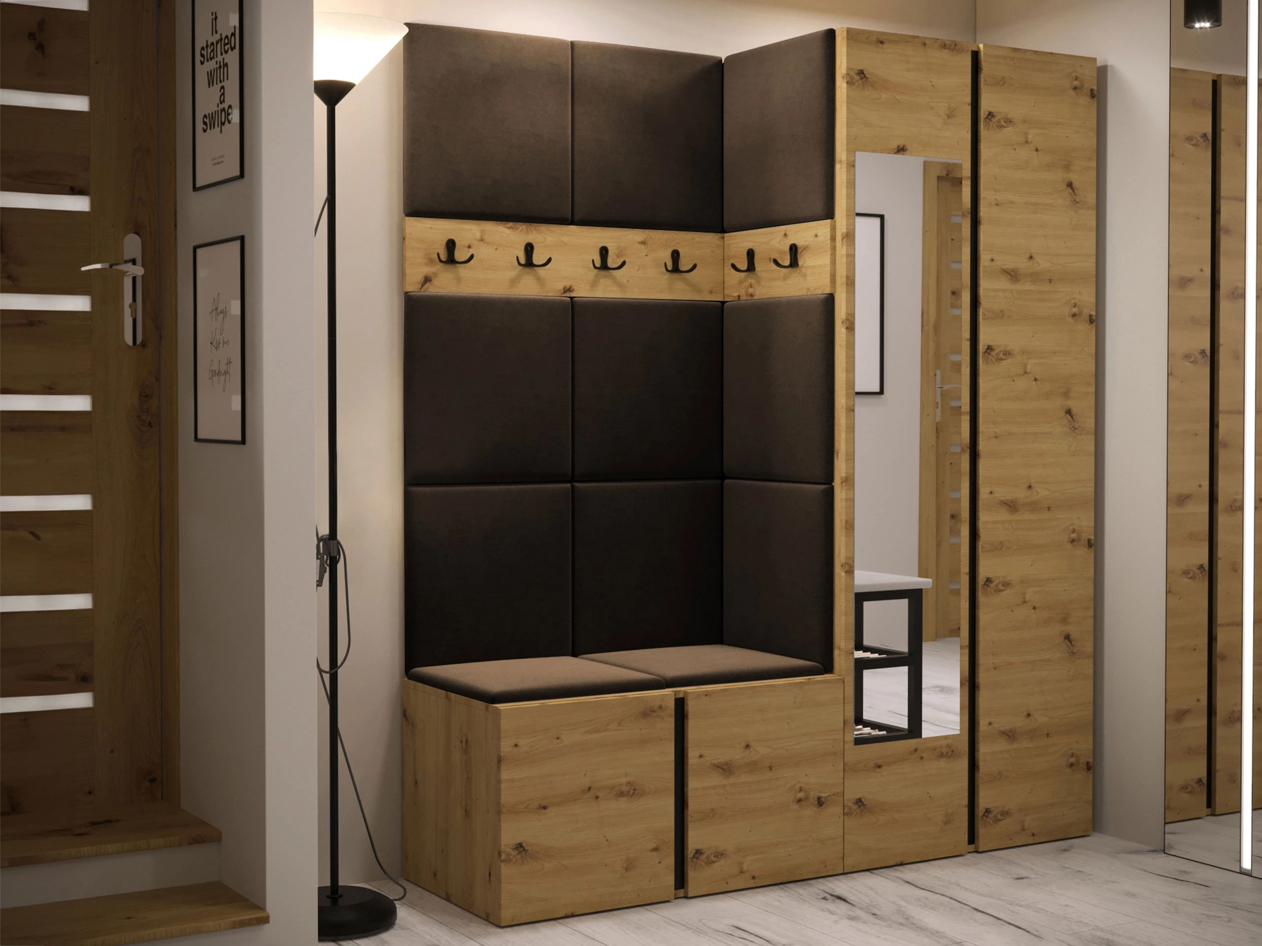 Hallway set Pinis X (Artisan oak)