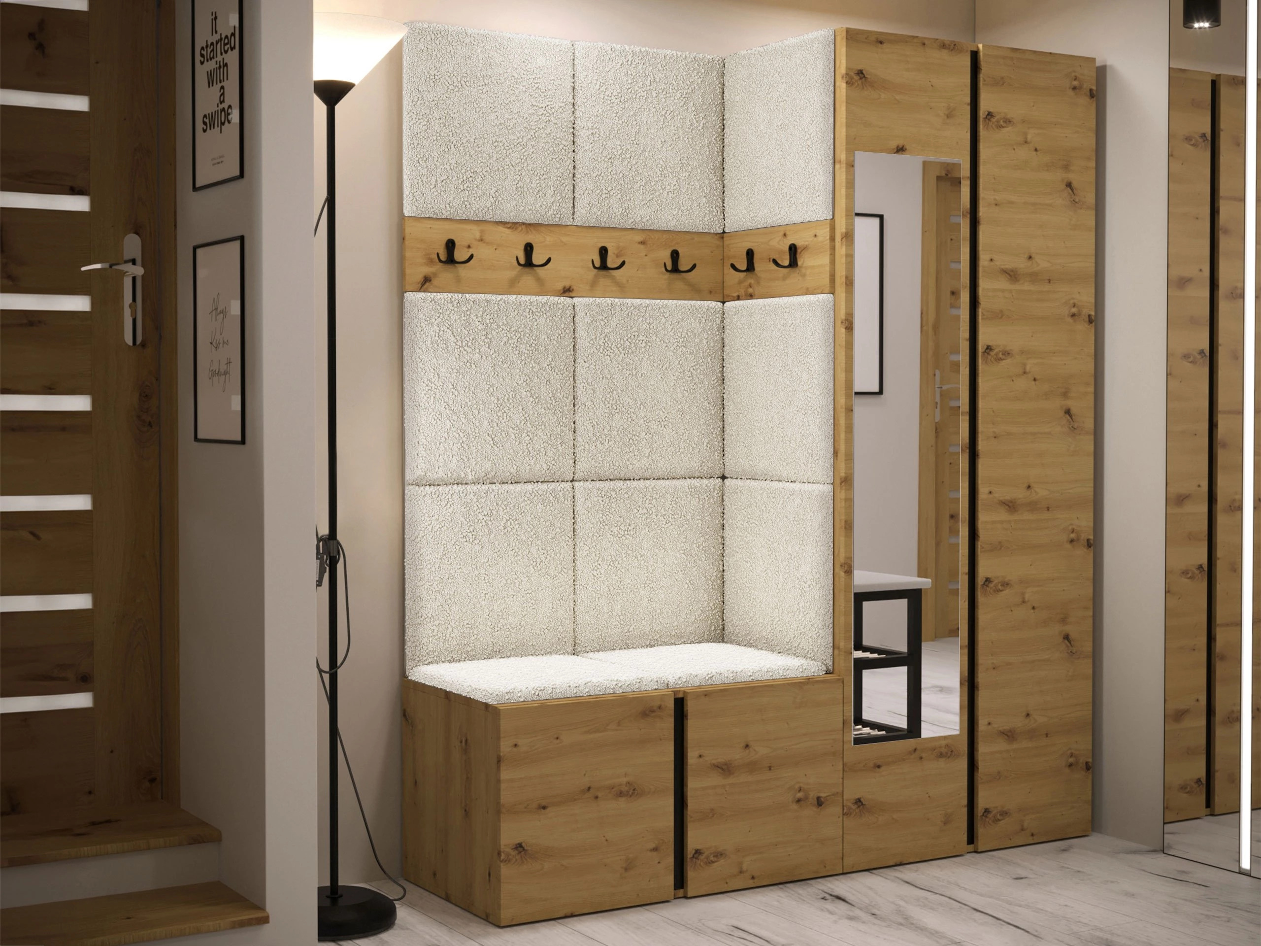 Hallway set Pinis X (Artisan oak)