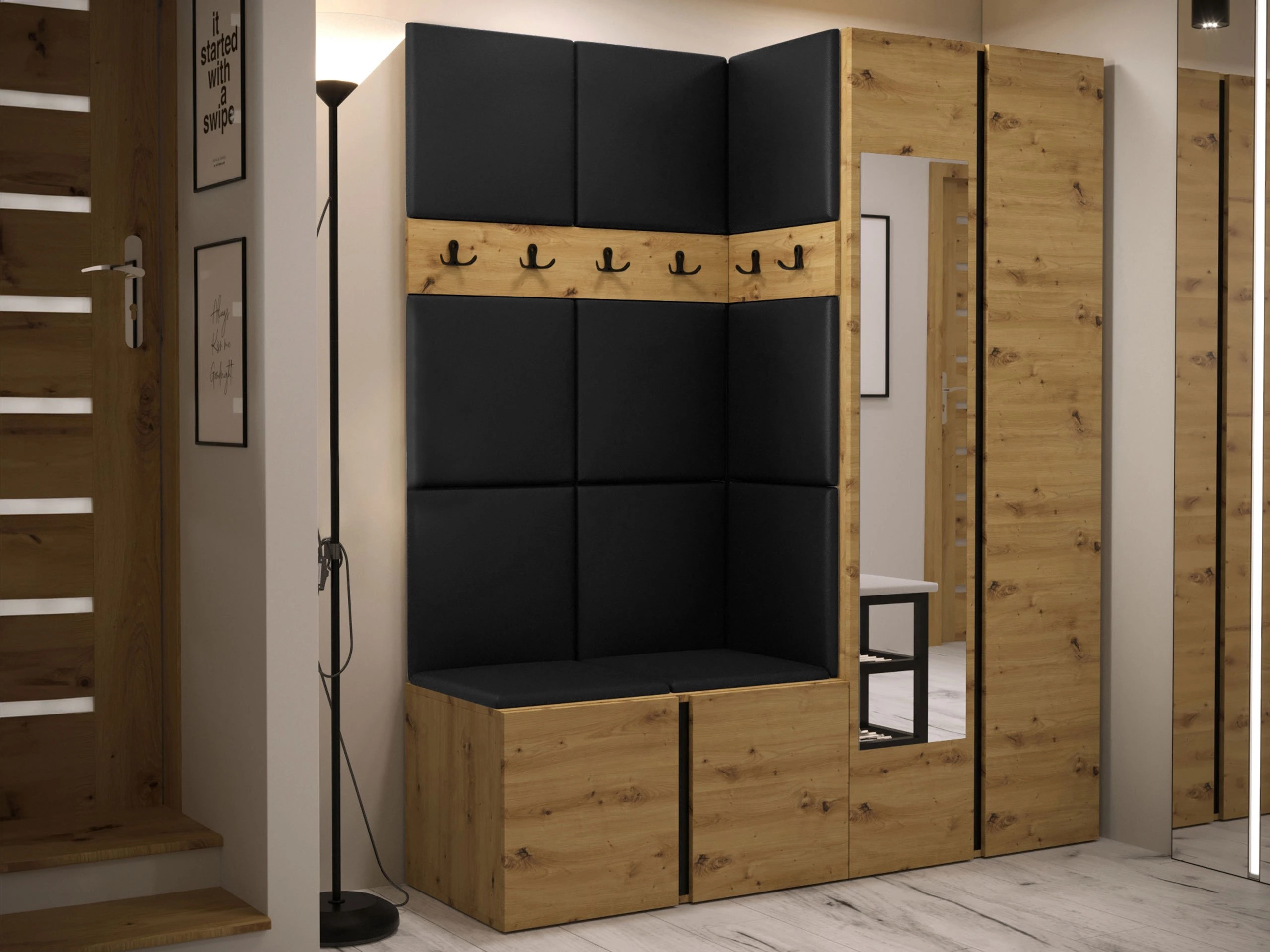 Hallway set Pinis X (Eco-leather Soft 011)