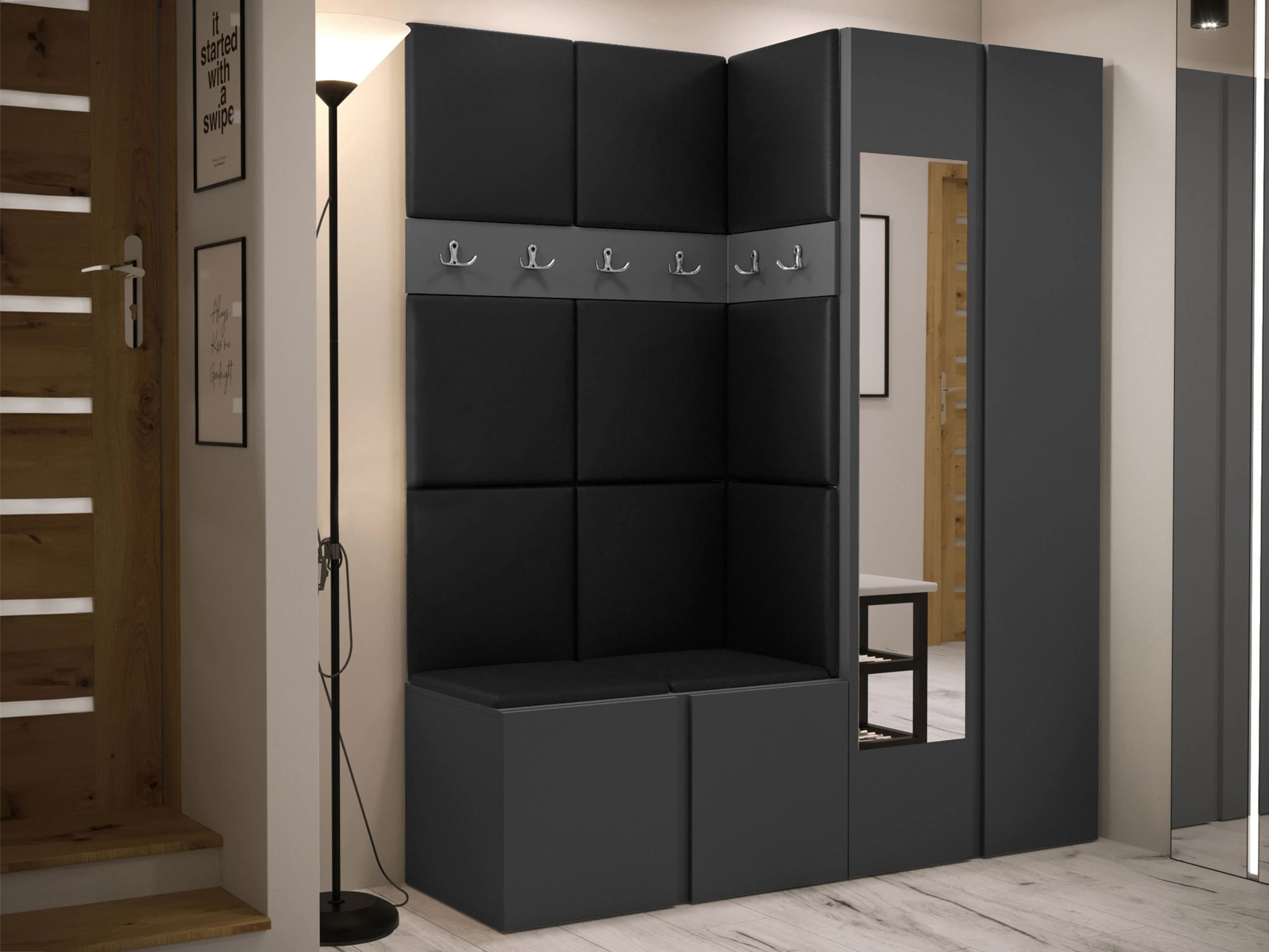 Hallway set Pinis X (Eco-leather Soft 011)