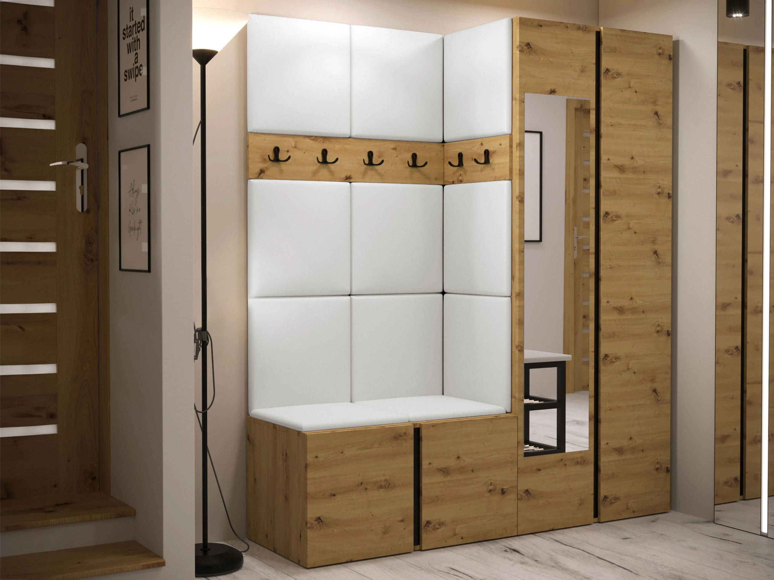 Hallway set Pinis X (Eco-leather Soft 017)