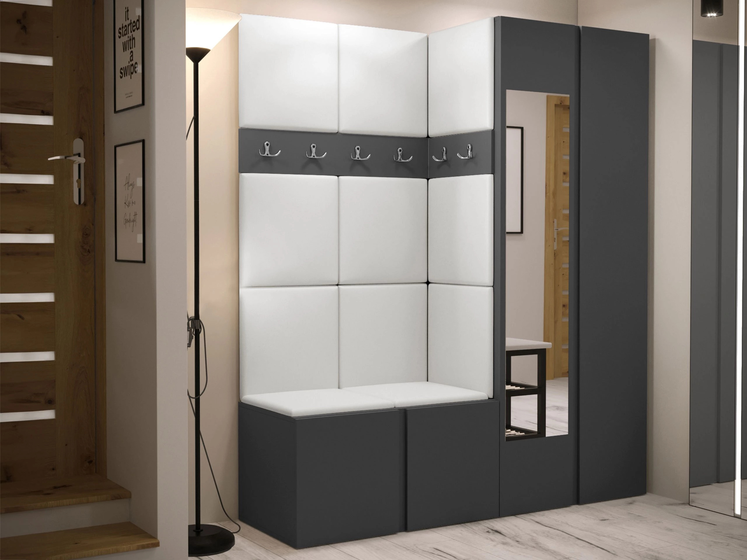 Hallway set Pinis X (Eco-leather Soft 017)