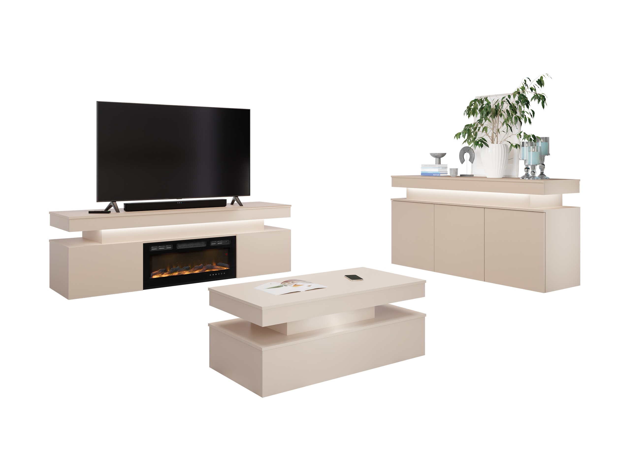 Living room set Monfero I (Cashmere)