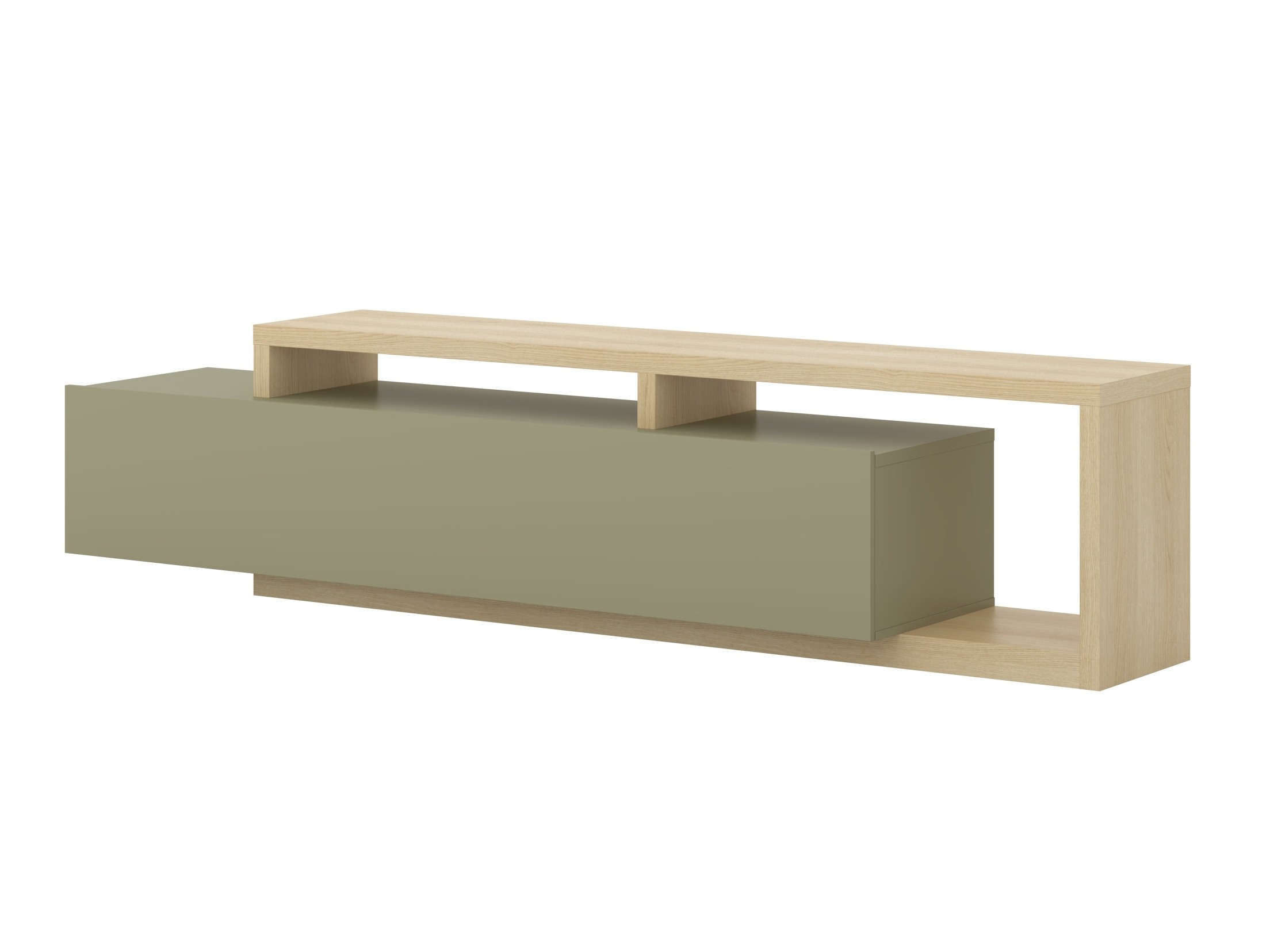TV stand Lutiva 103 (Eucalyptus + Oak)