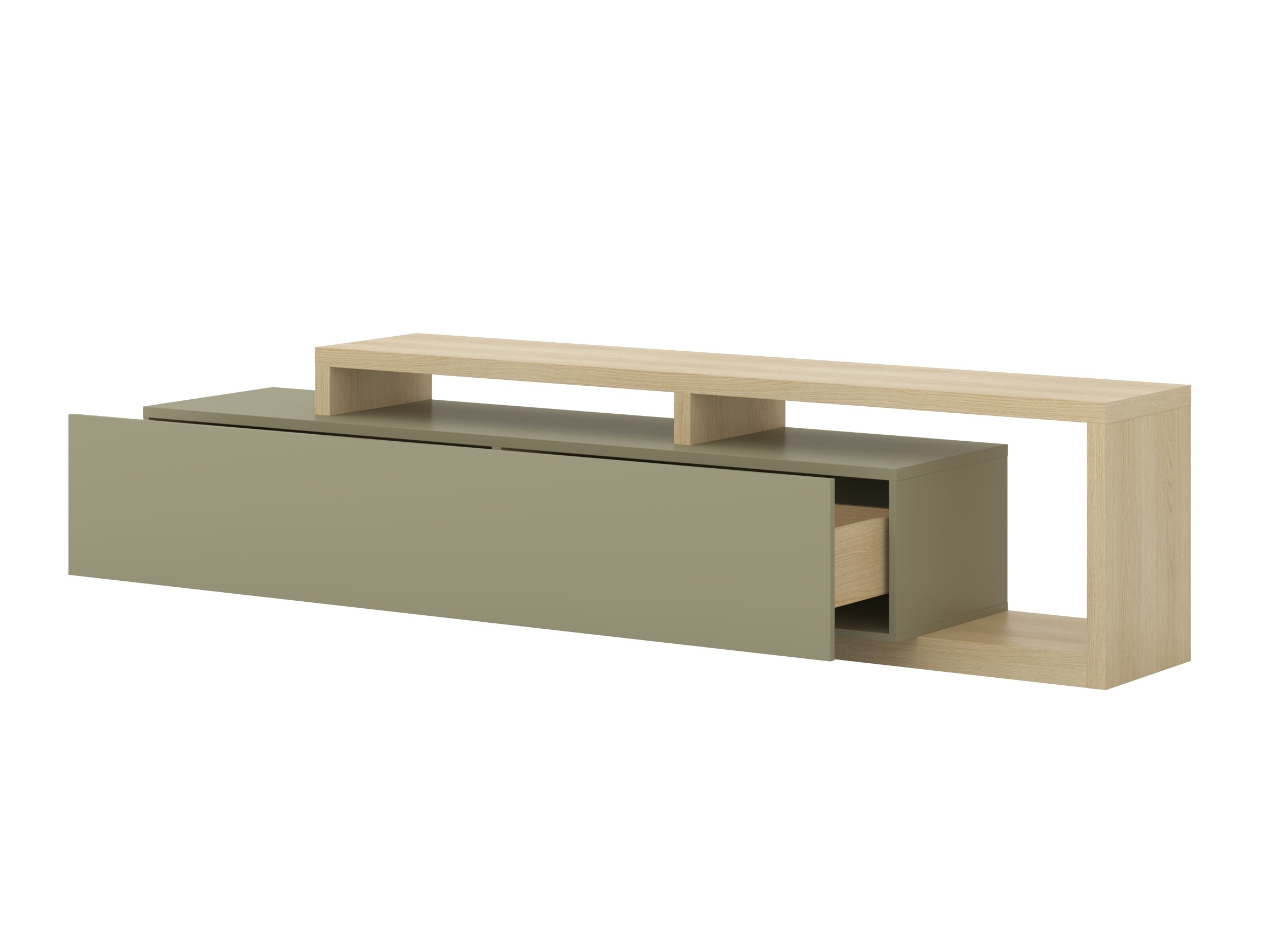 TV stand Lutiva 103 (Eucalyptus + Oak)