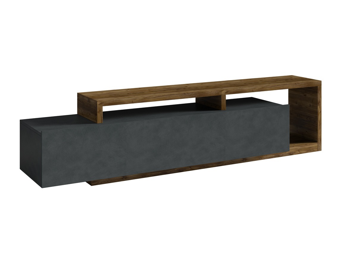 TV stand Lutiva 103 (Matera grey + Dark spruce)