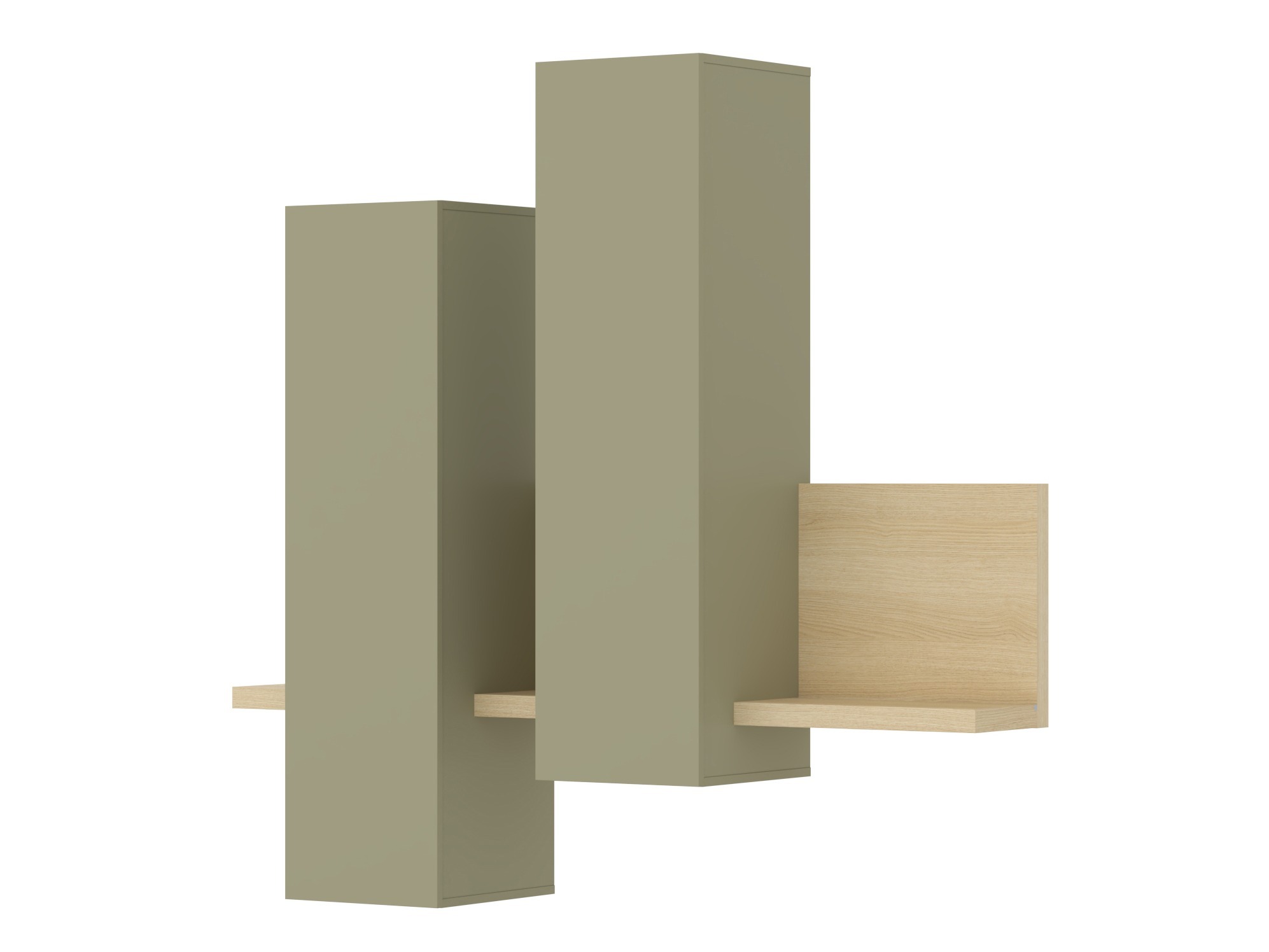 Wall cabinet Lutiva 101 (Eucalyptus + Oak)