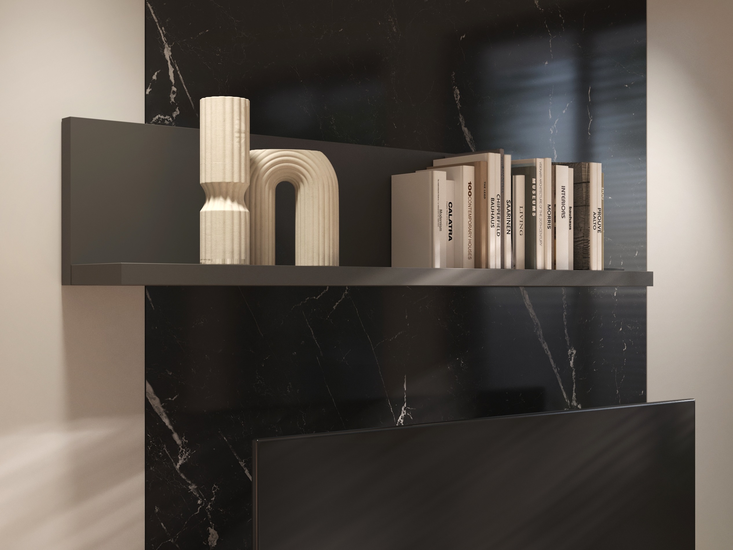 Wall shelf Lutiva 102 (Anthracite)