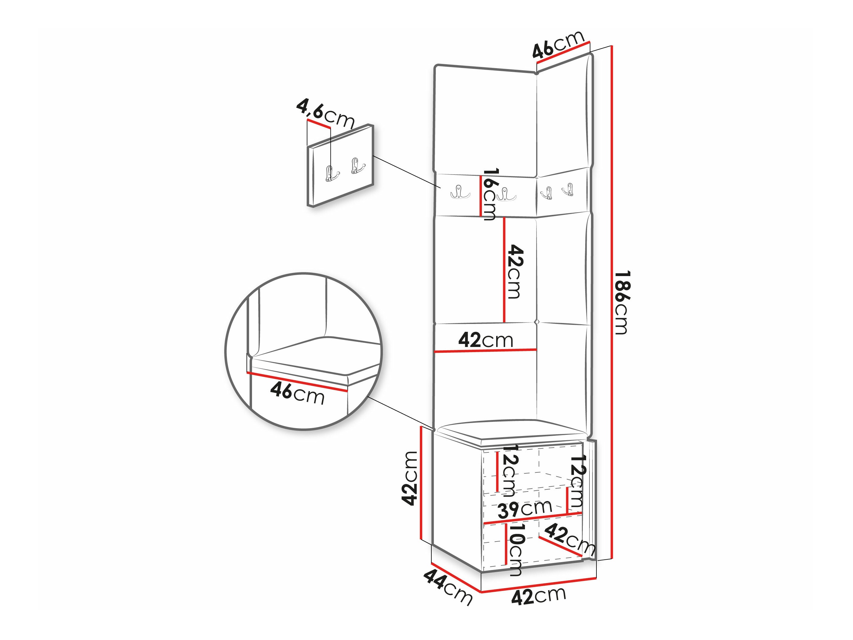 Hallway set Pinis XXI (White)
