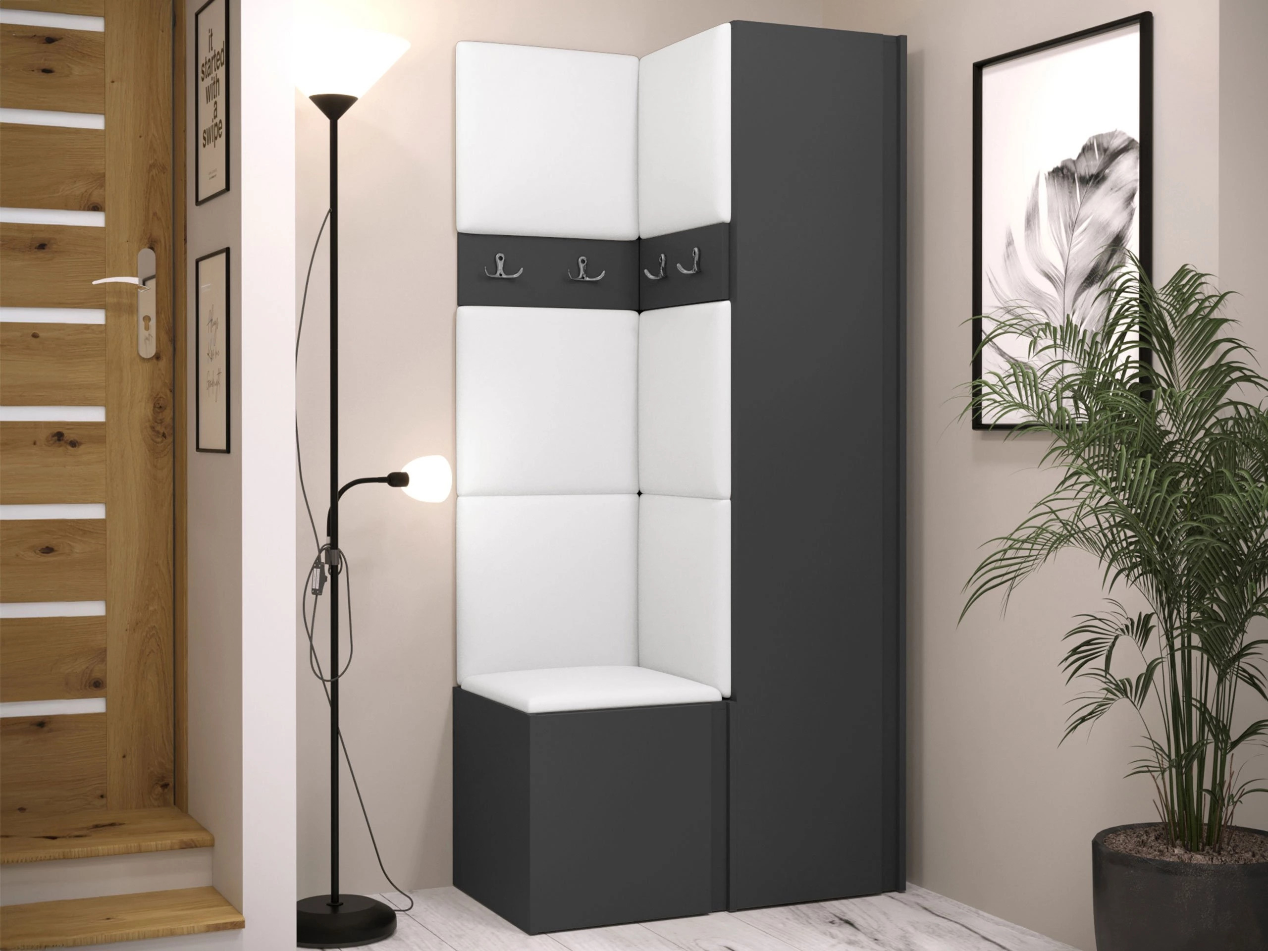 Hallway set Hartford 348 (Graphite)