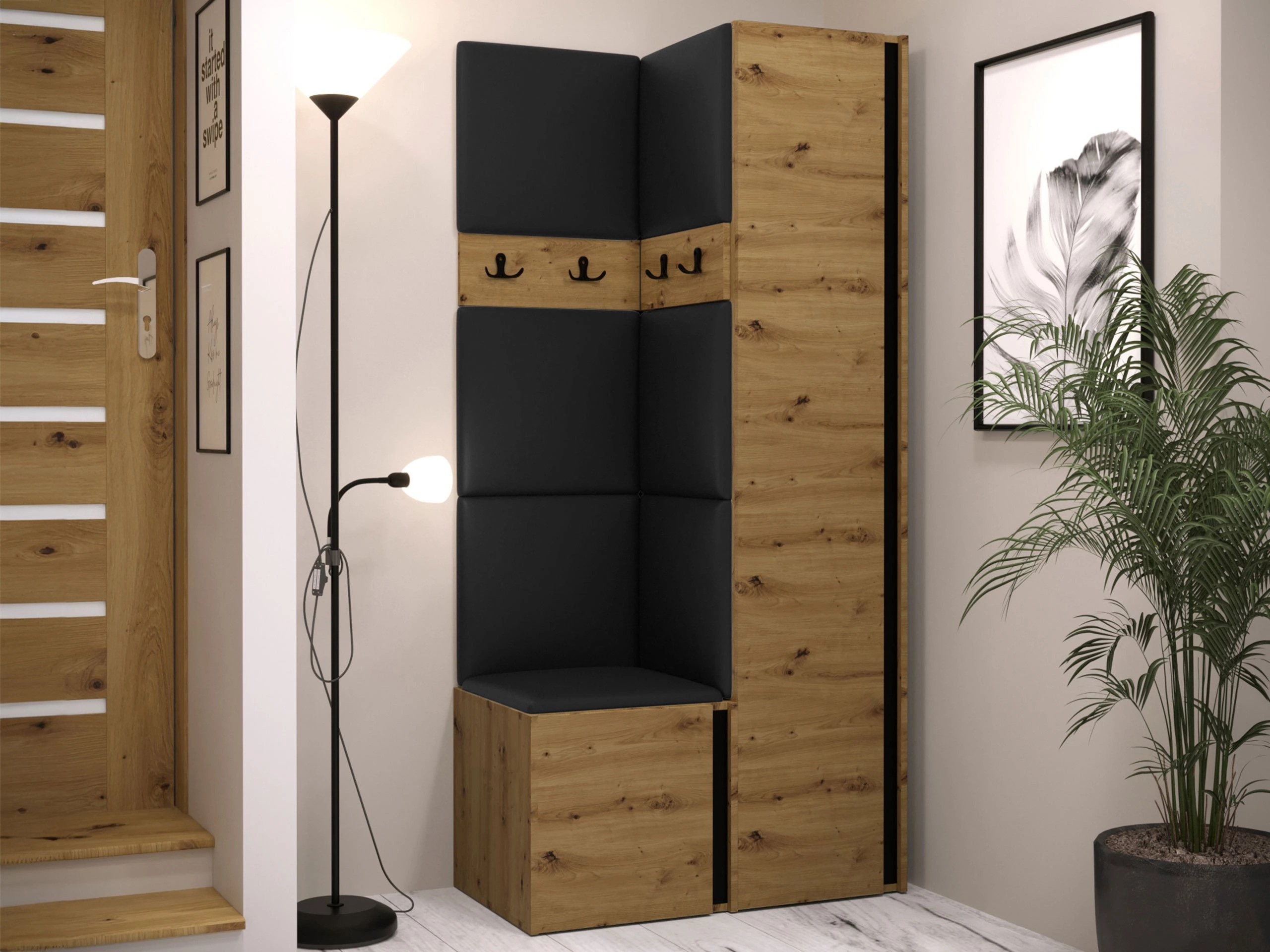 Hallway set Pinis XXIV (Eco-leather Soft 011)