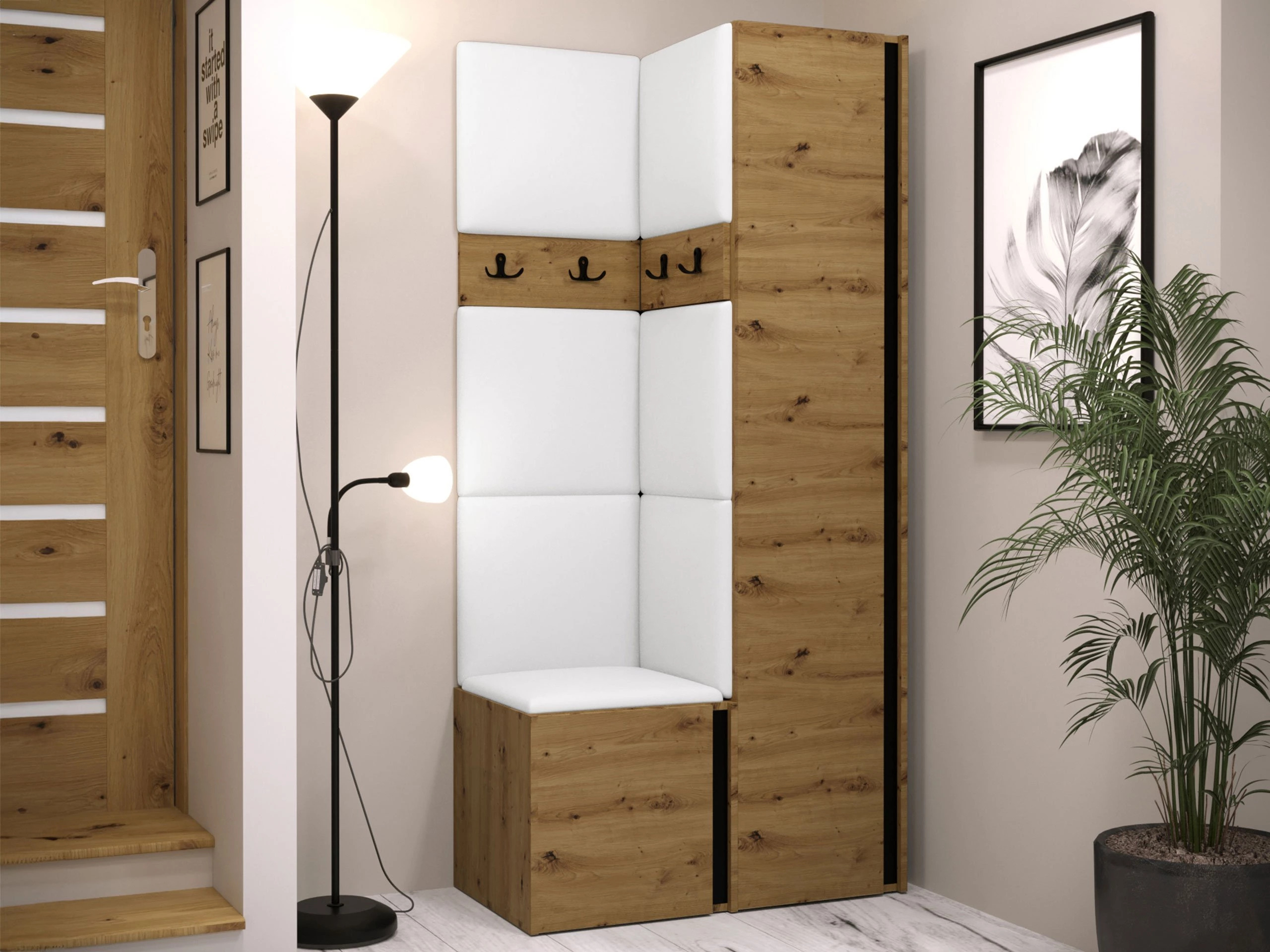 Hallway set Pinis XXIV (Eco-leather Soft 017)