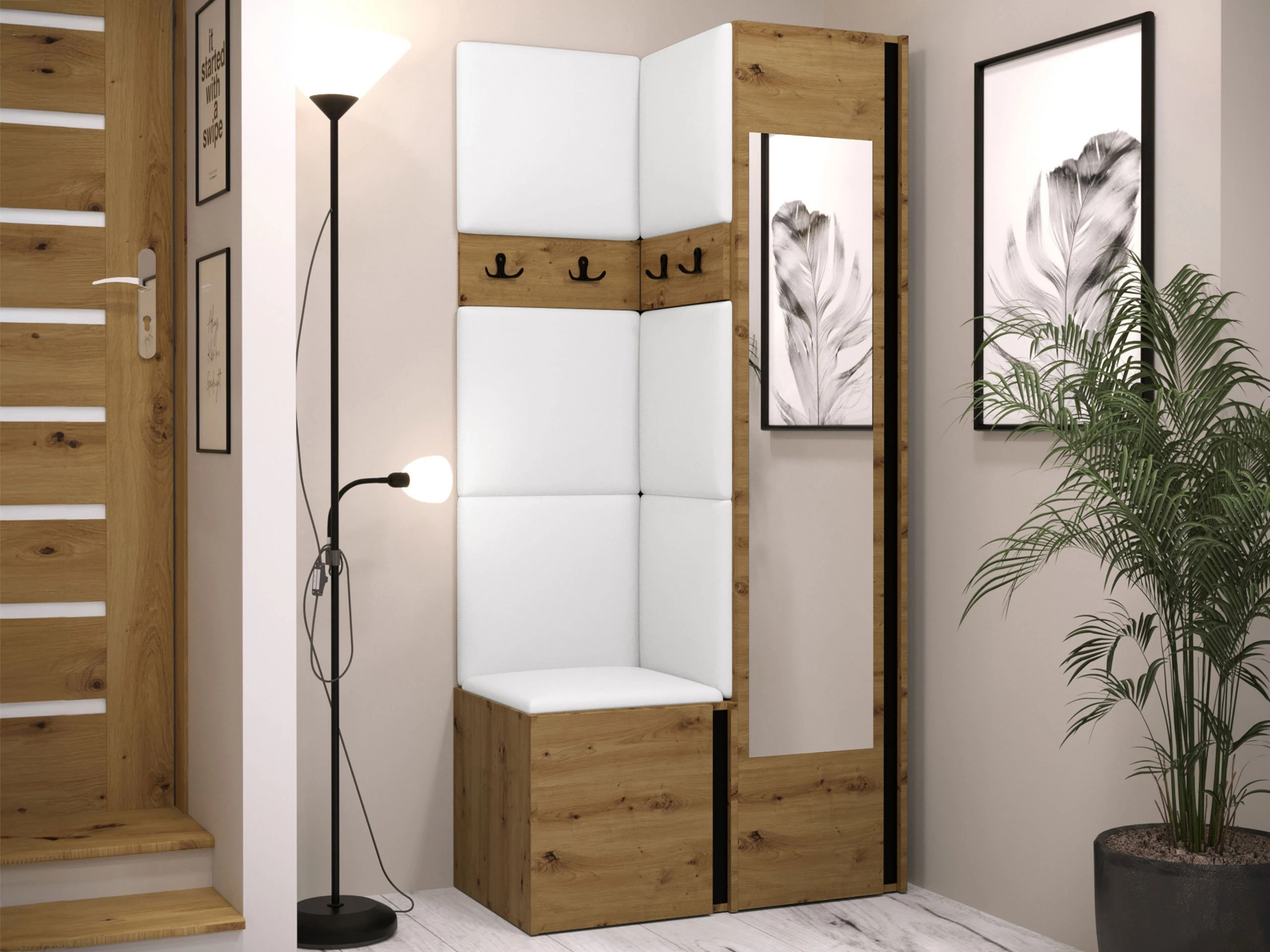 Hallway set Pinis XXV (Eco-leather Soft 017)