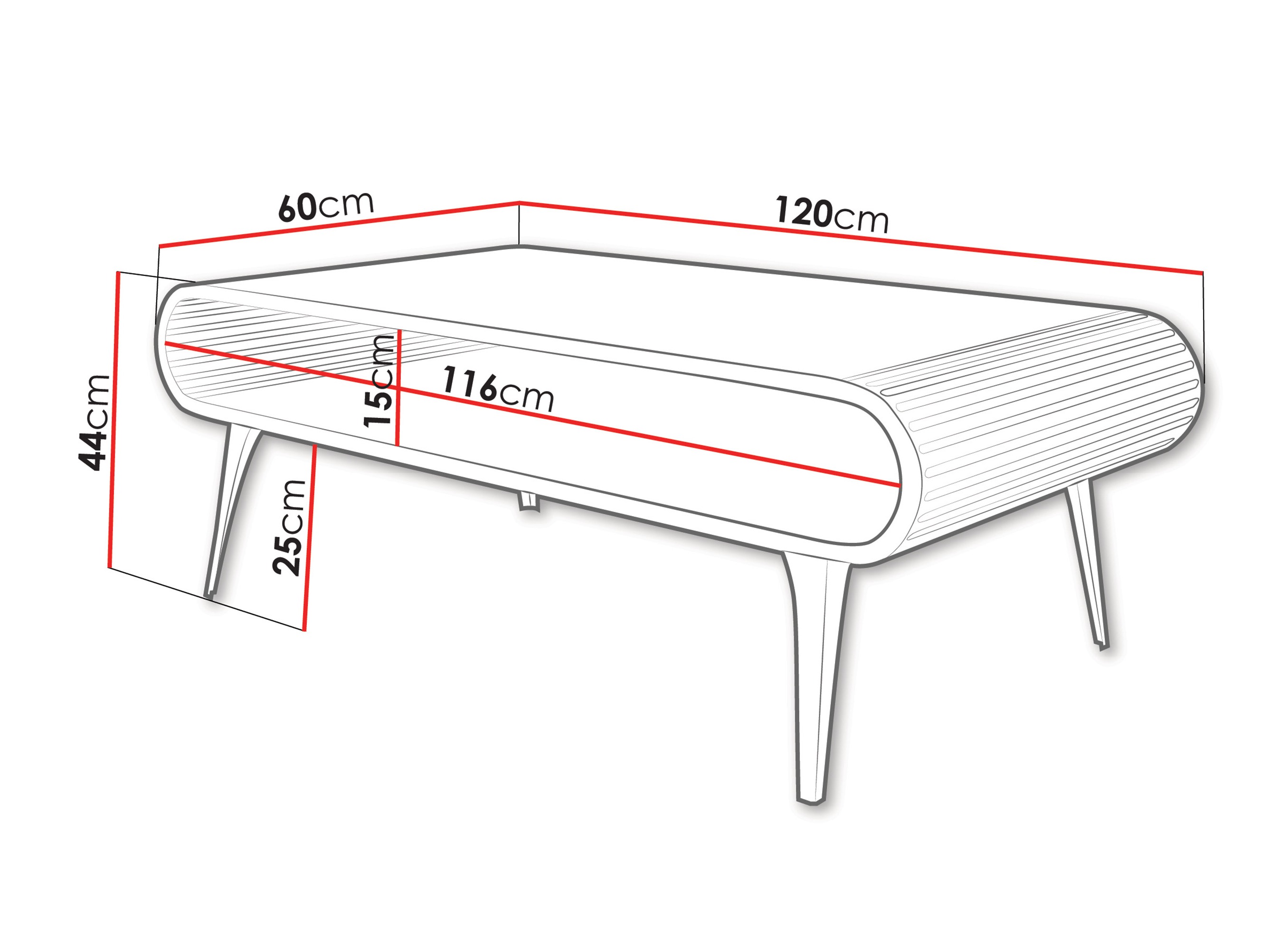 Coffee table Oswego 161 (Cashmere)