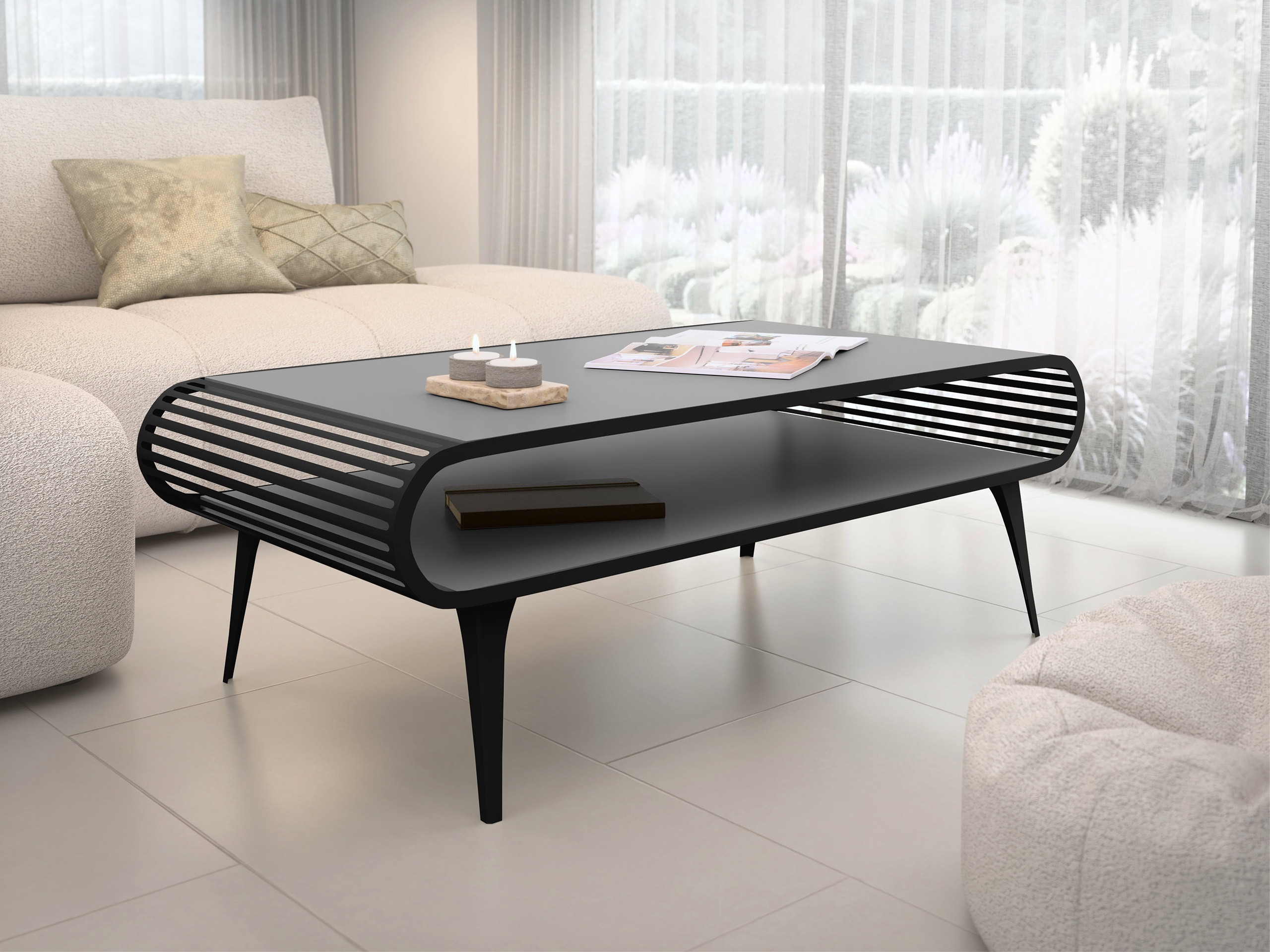 Coffee table Oswego 161 (Graphite)
