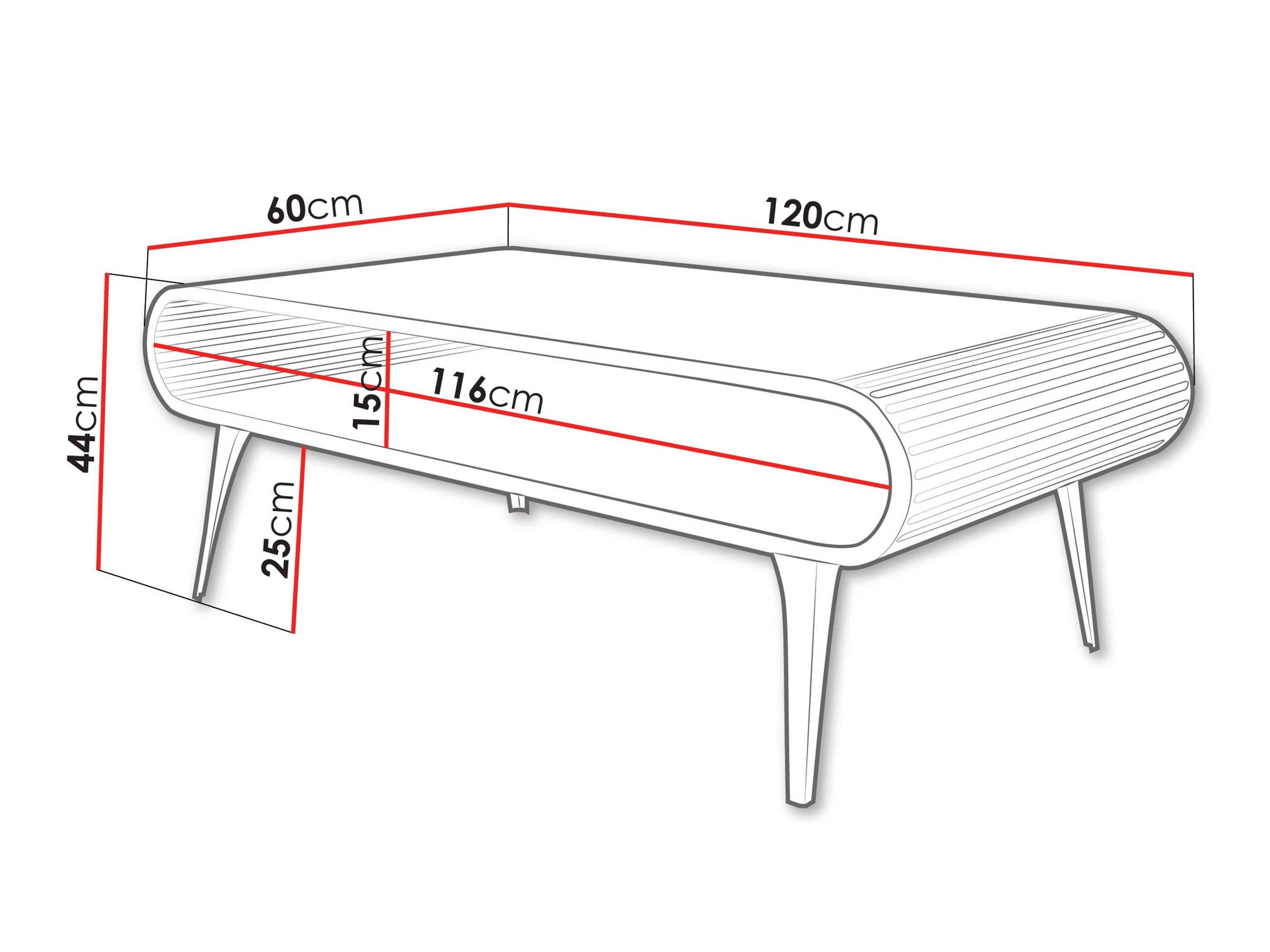 Coffee table Oswego 162 (White marble)