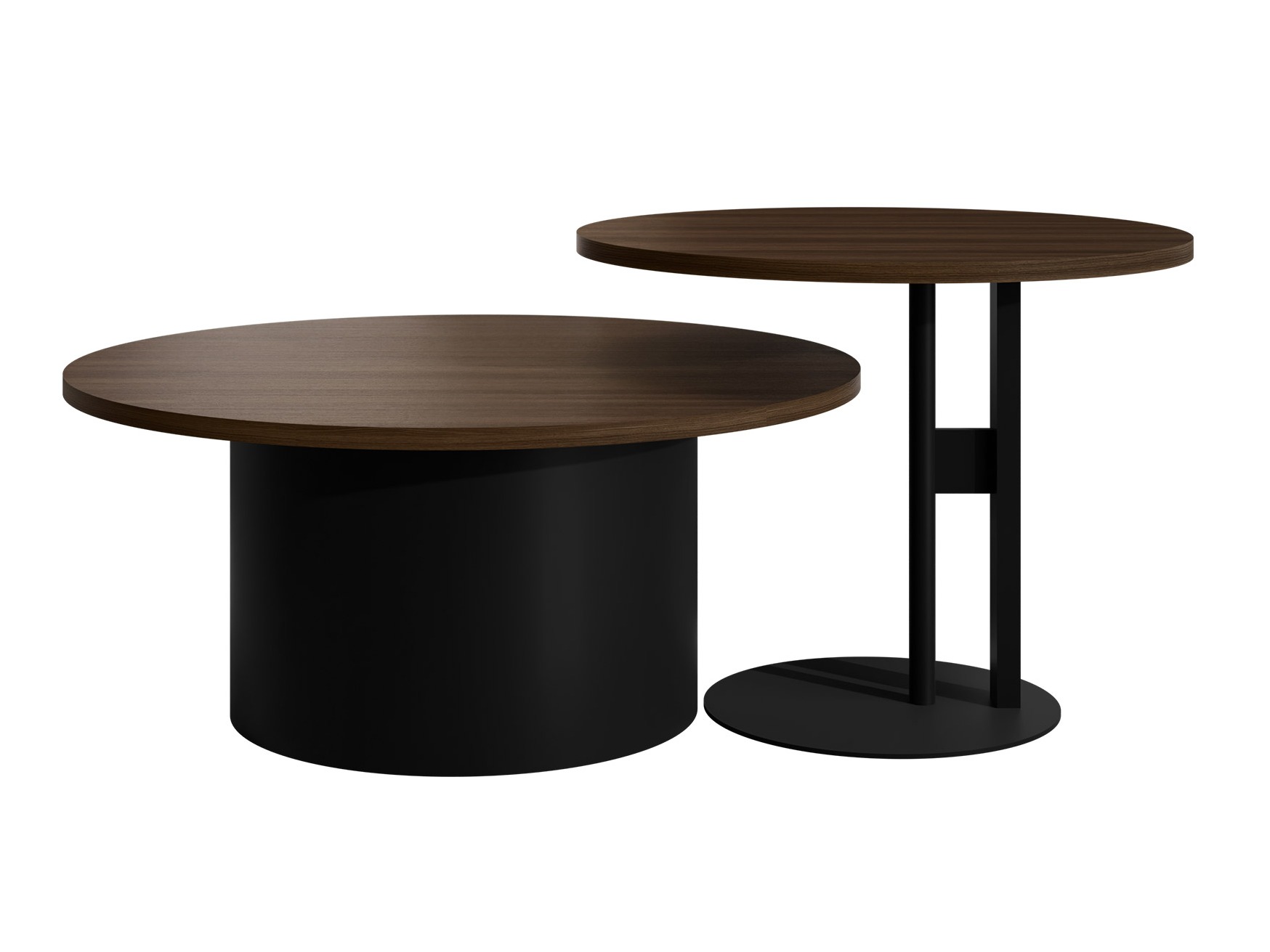 Nest of coffee tables Oswego 159 (Walnut)
