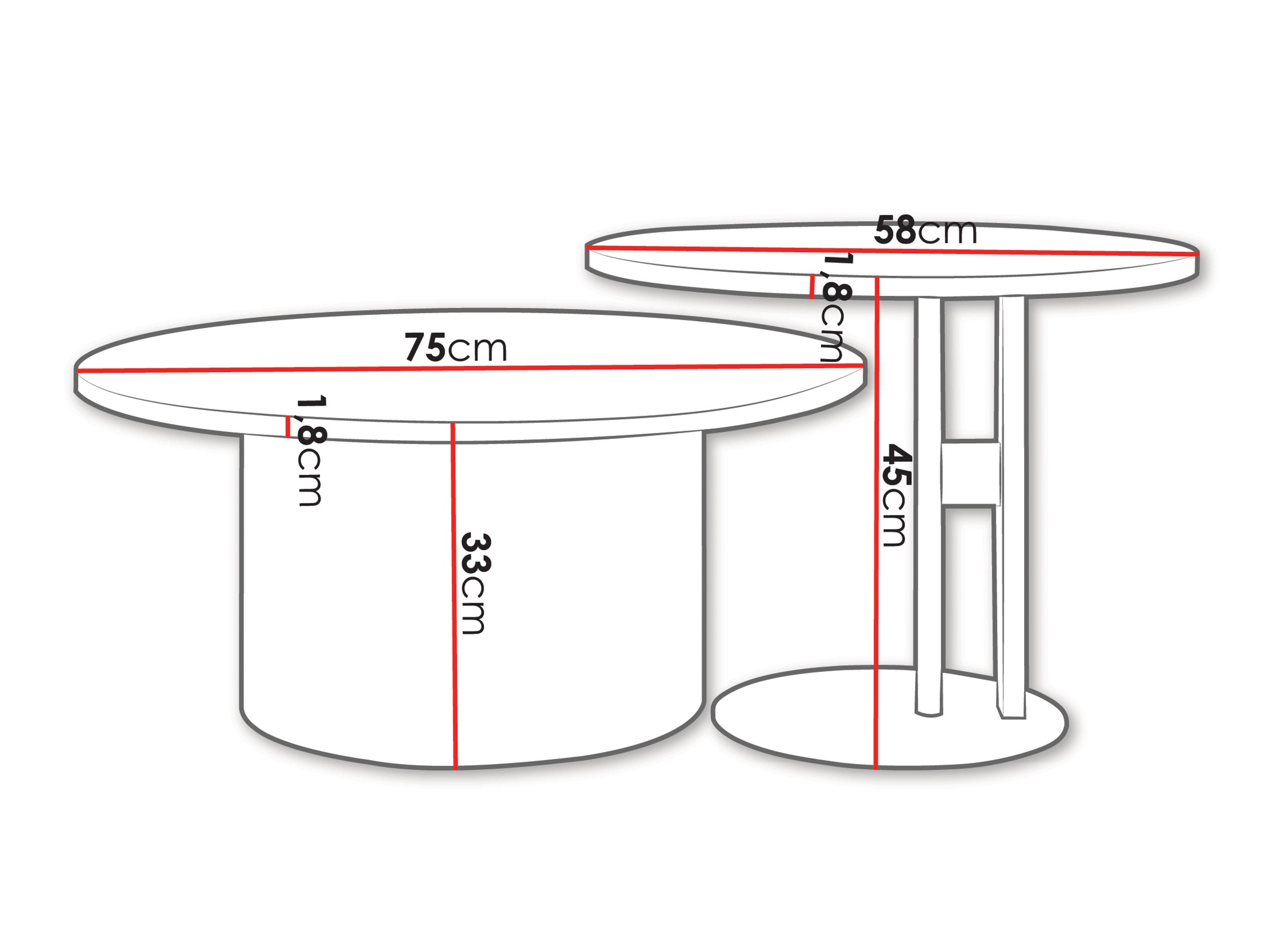 Nest of coffee tables Oswego 159