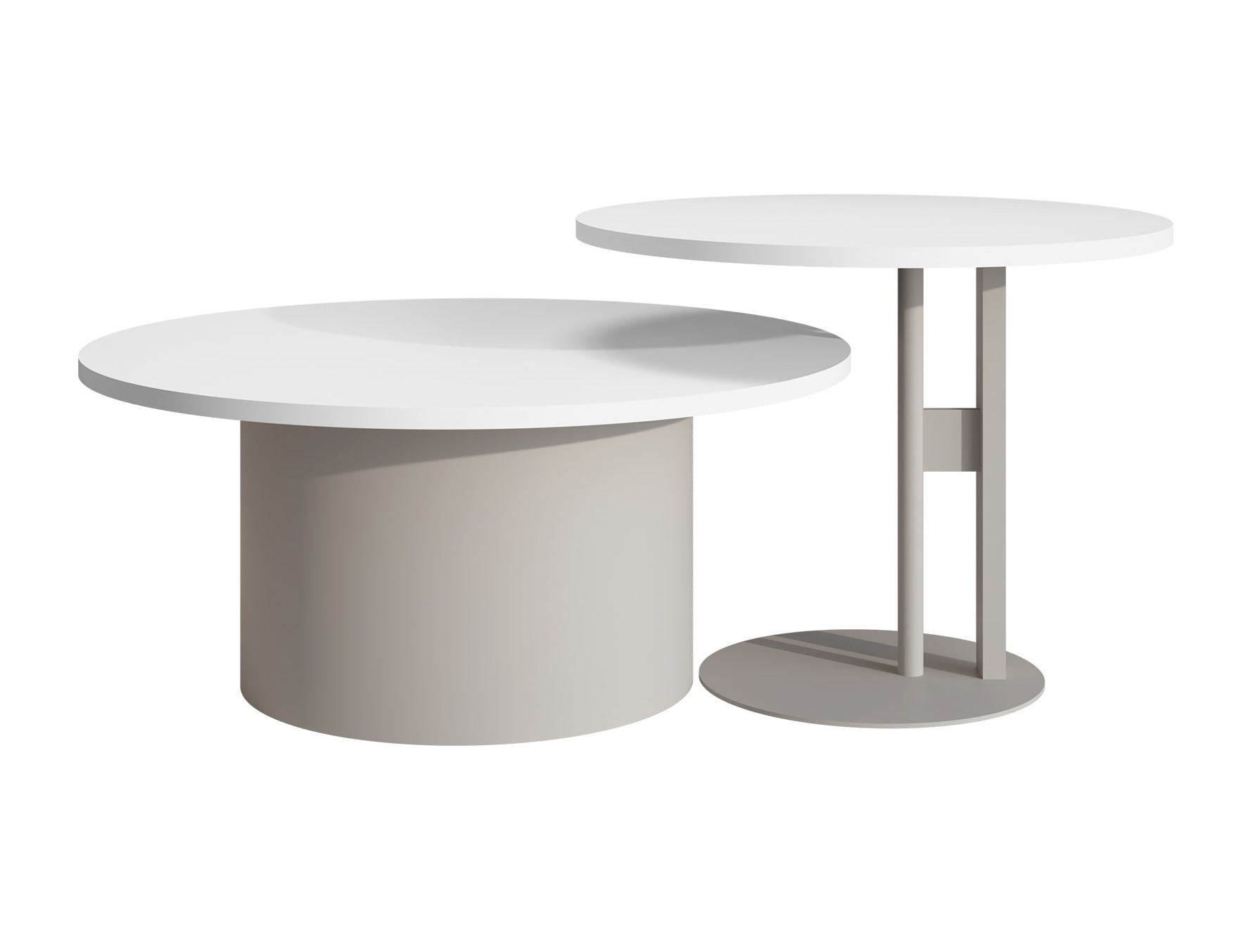 Nest of coffee tables Oswego 160 (White)