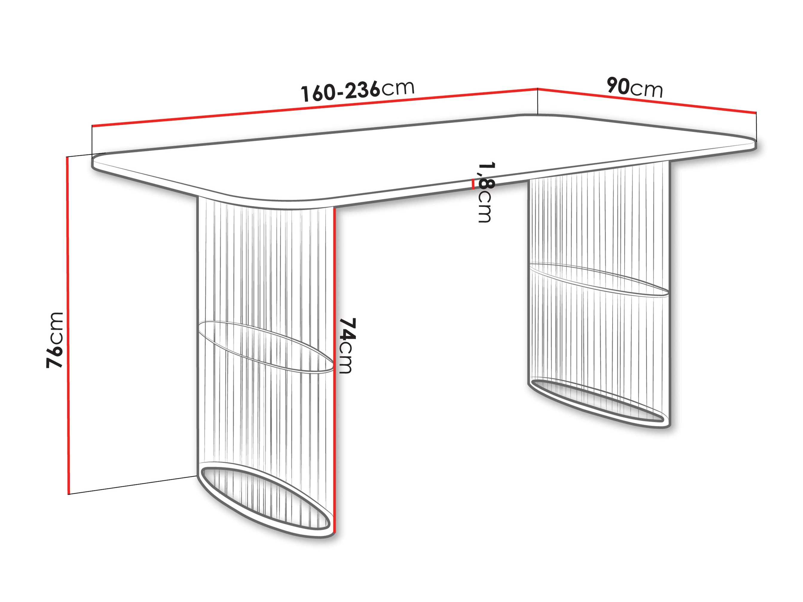 Table Oswego 163 (Craft golden oak)