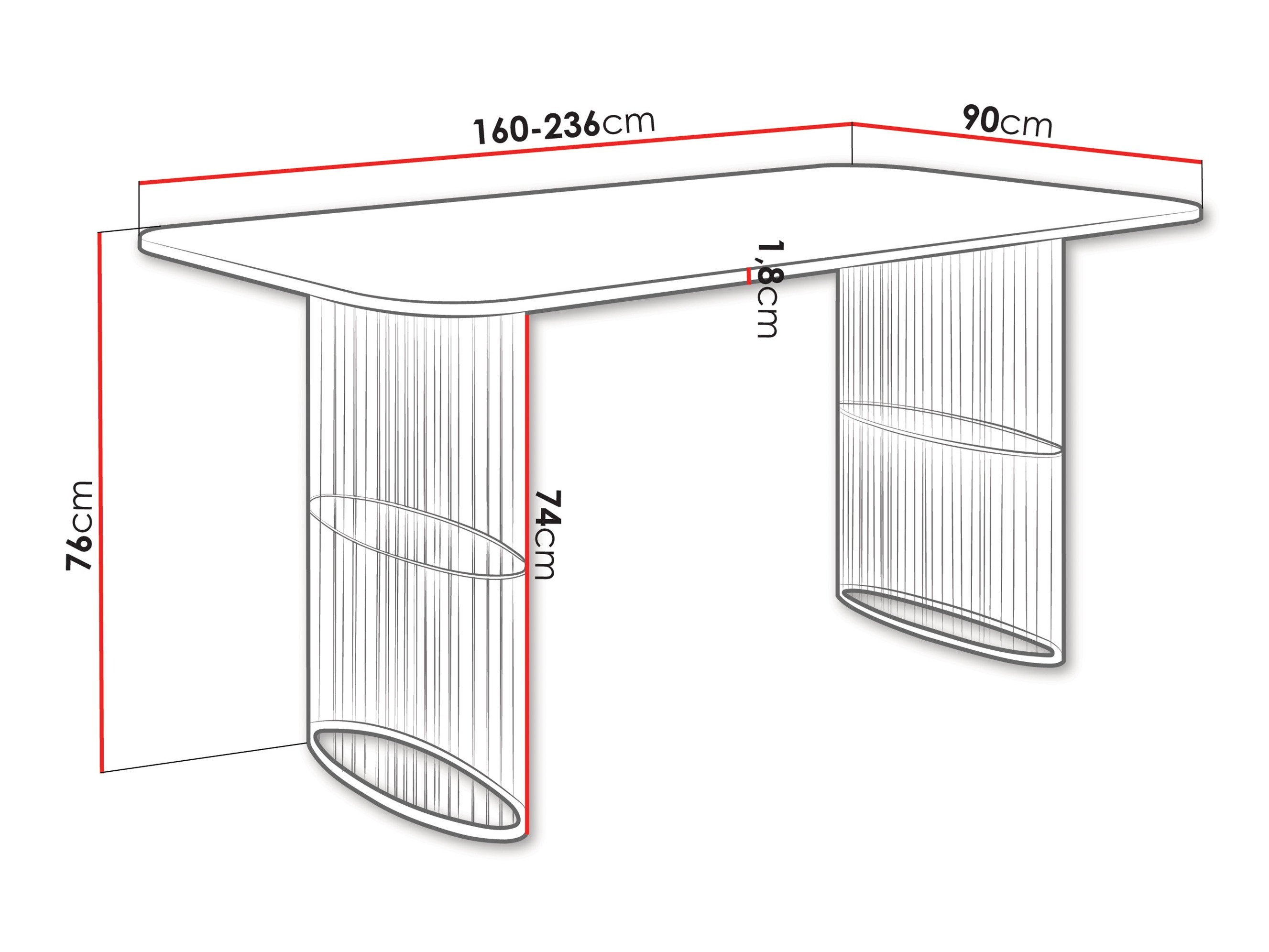 Table Oswego 163 (White)