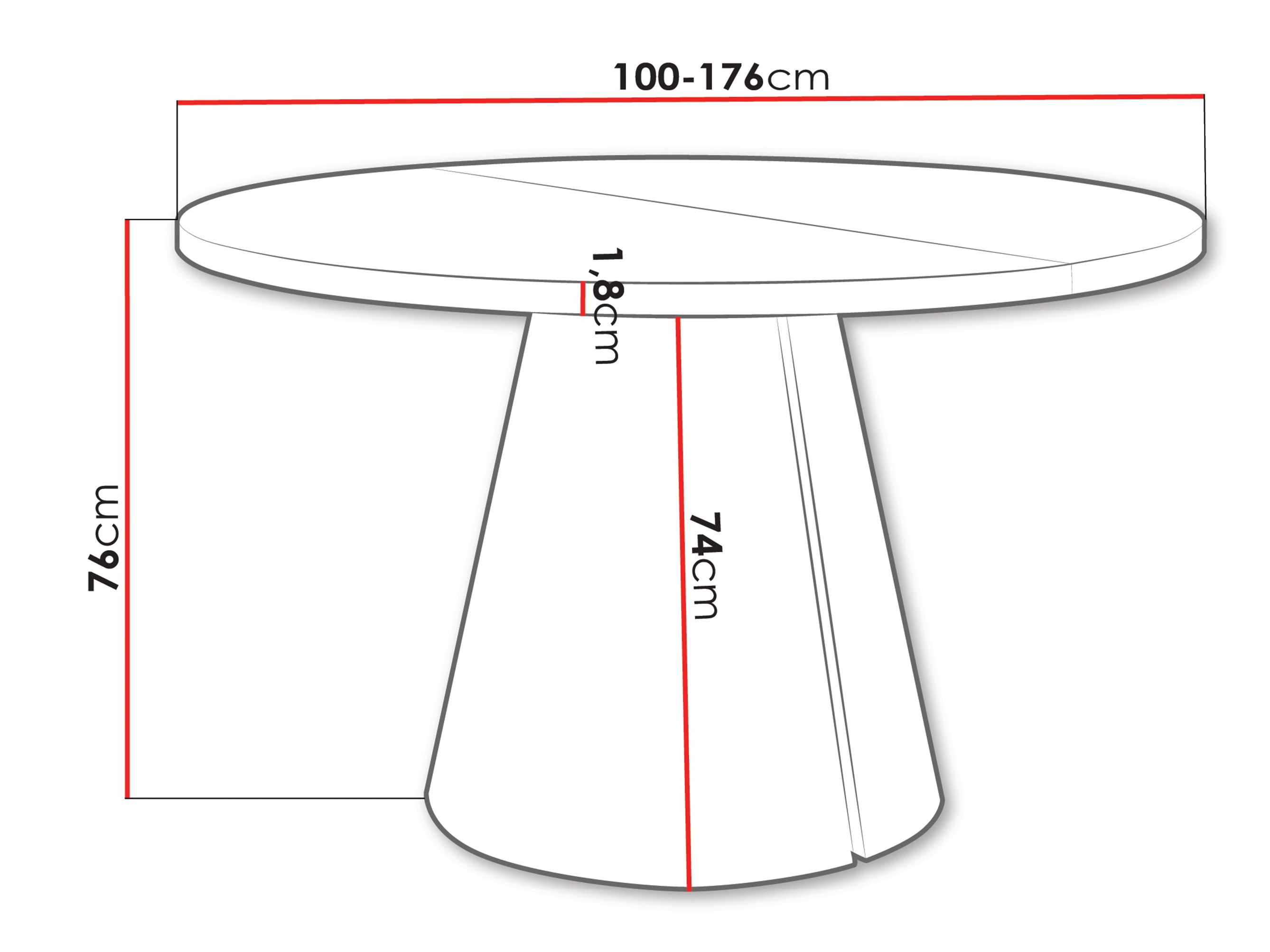 Table Oswego 165