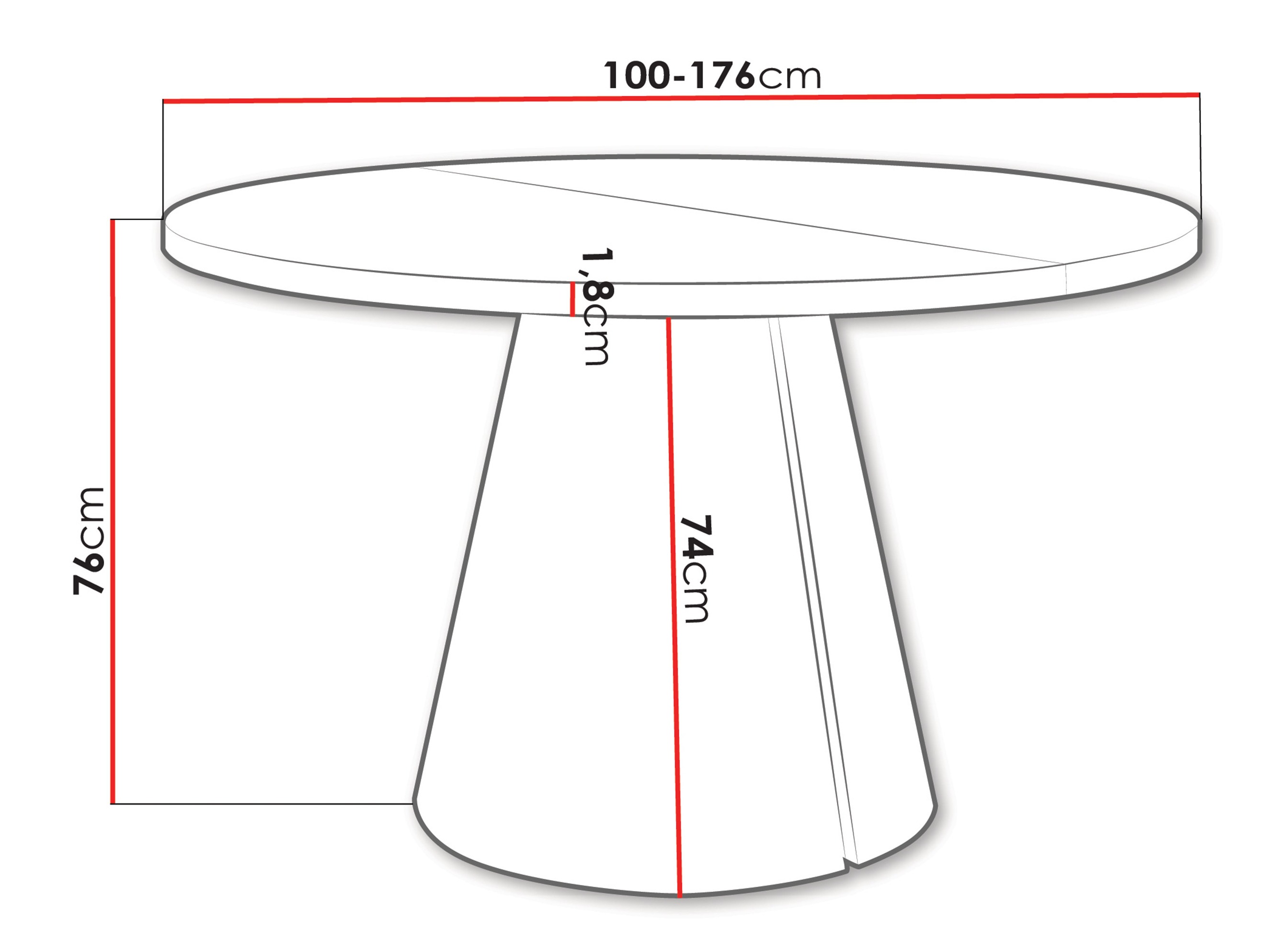 Table Oswego 165