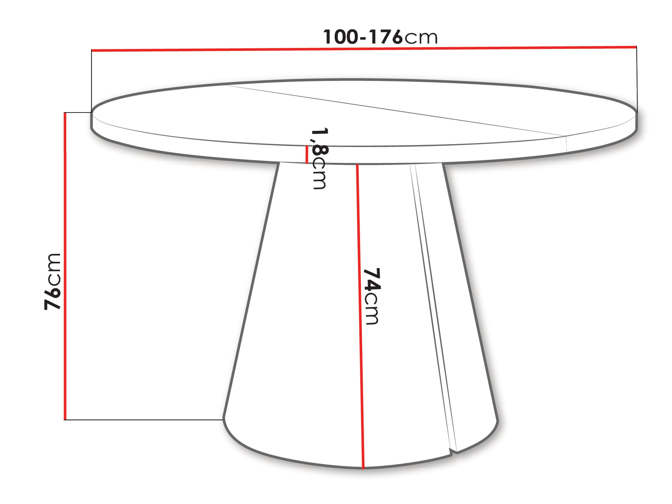 Table Oswego 165
