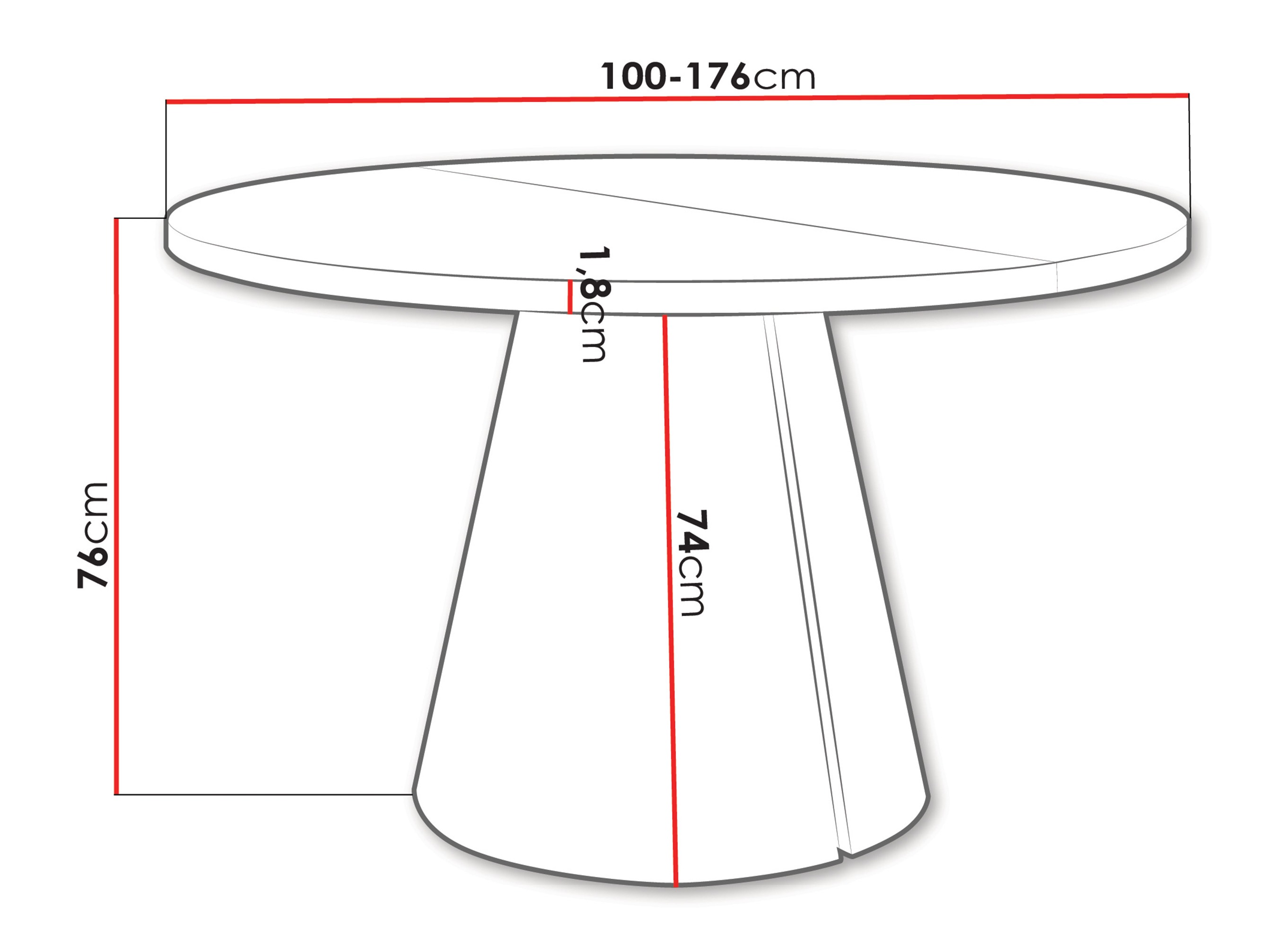 Table Oswego 165