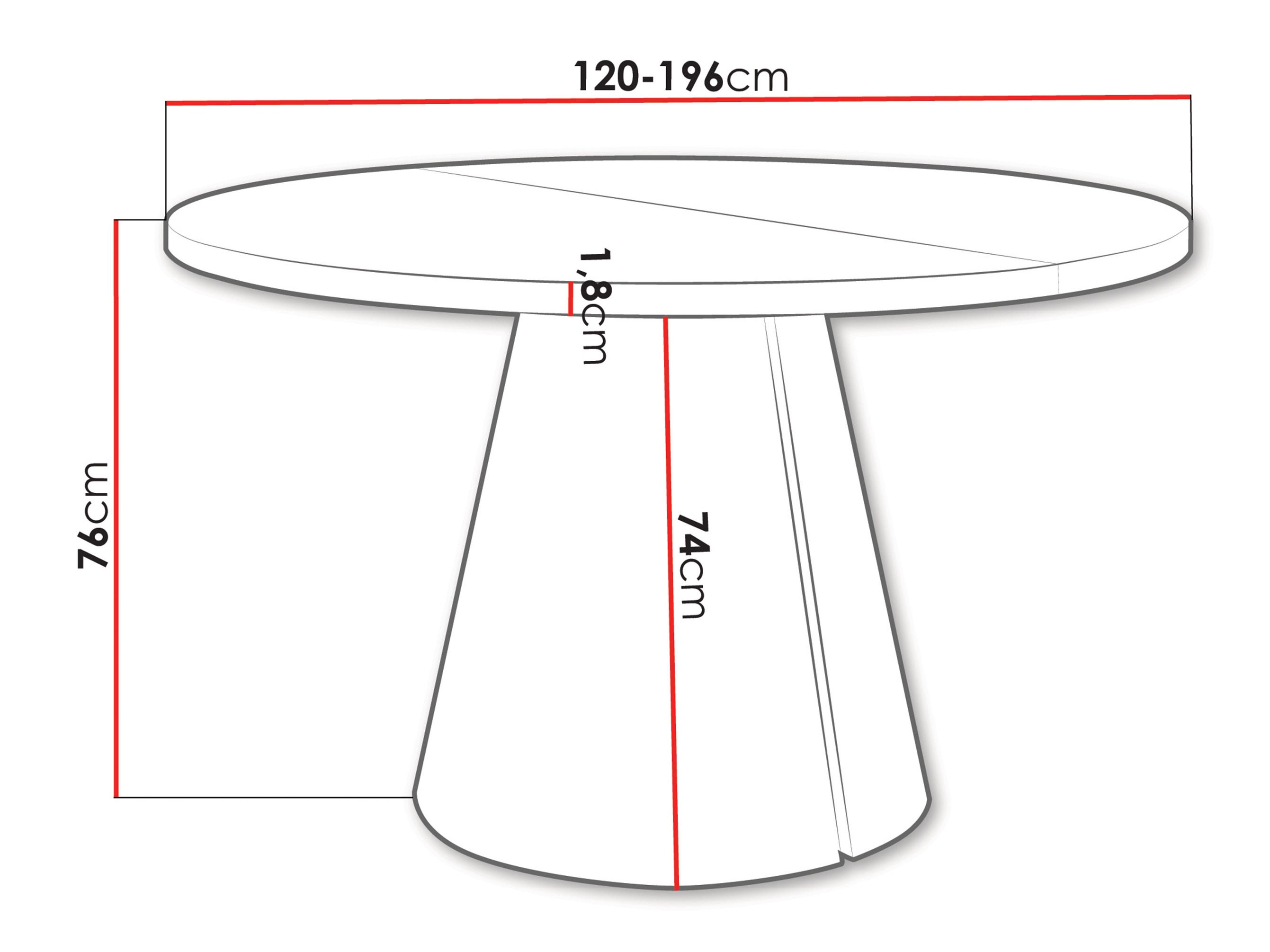 Table Oswego 167 (Craft golden oak)