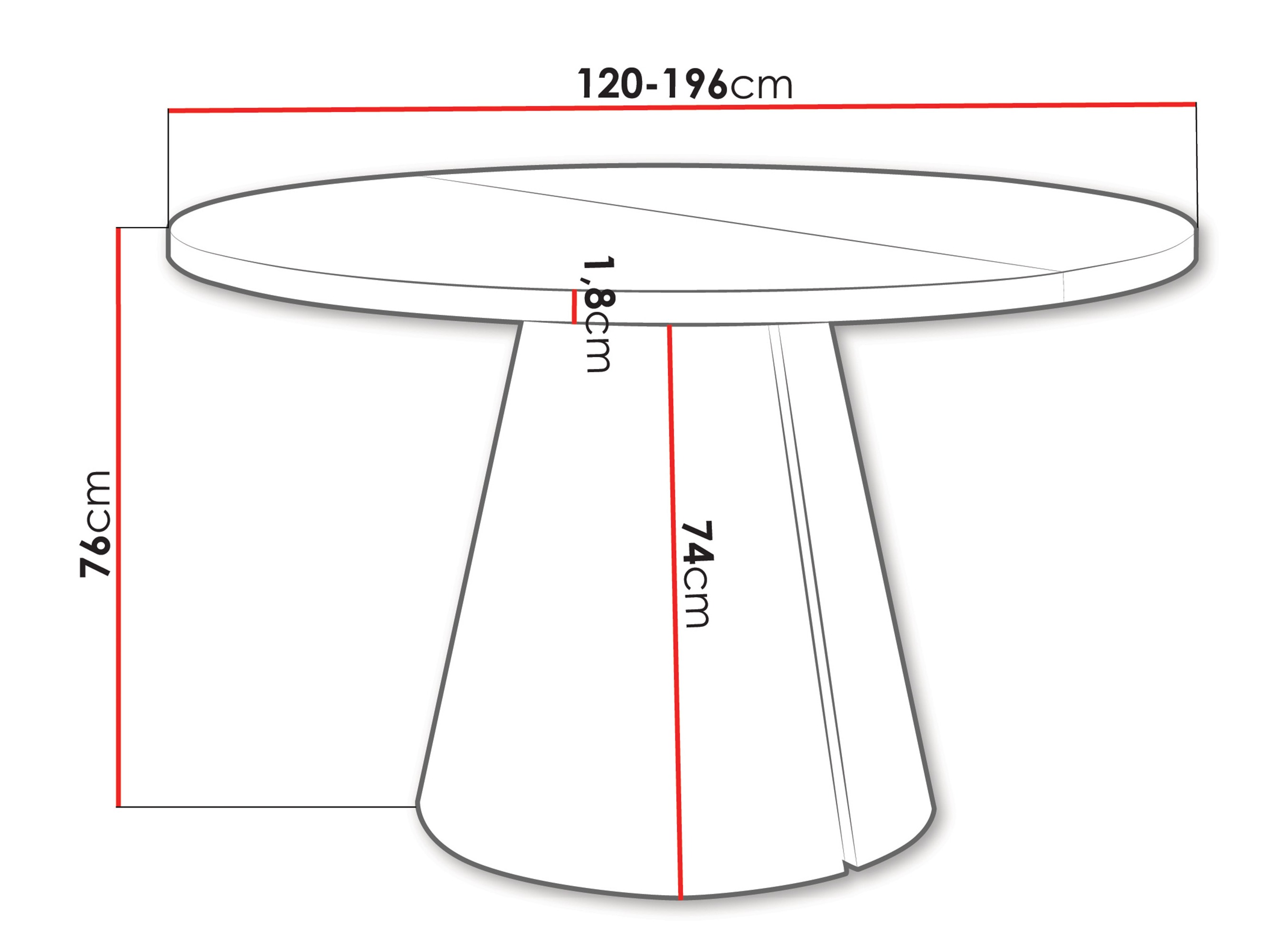 Table Oswego 167