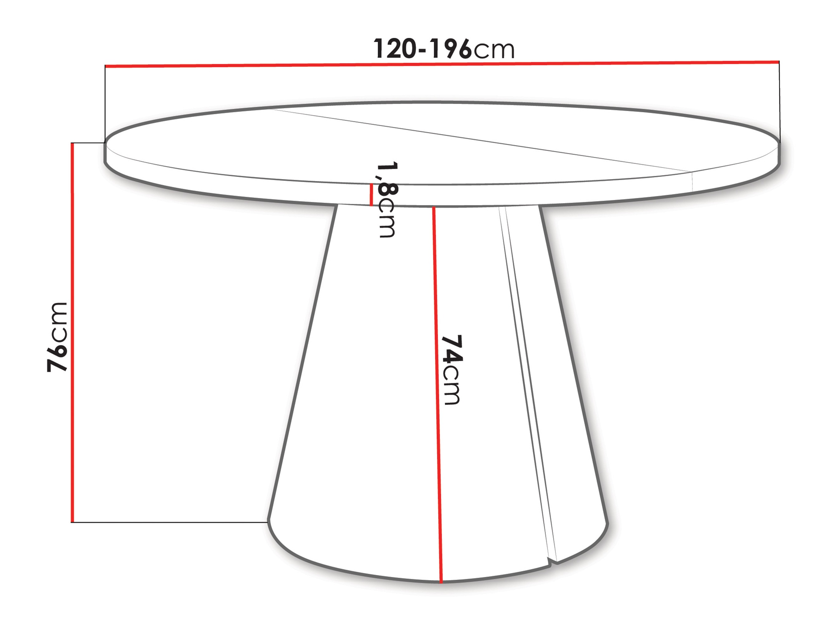 Table Oswego 167
