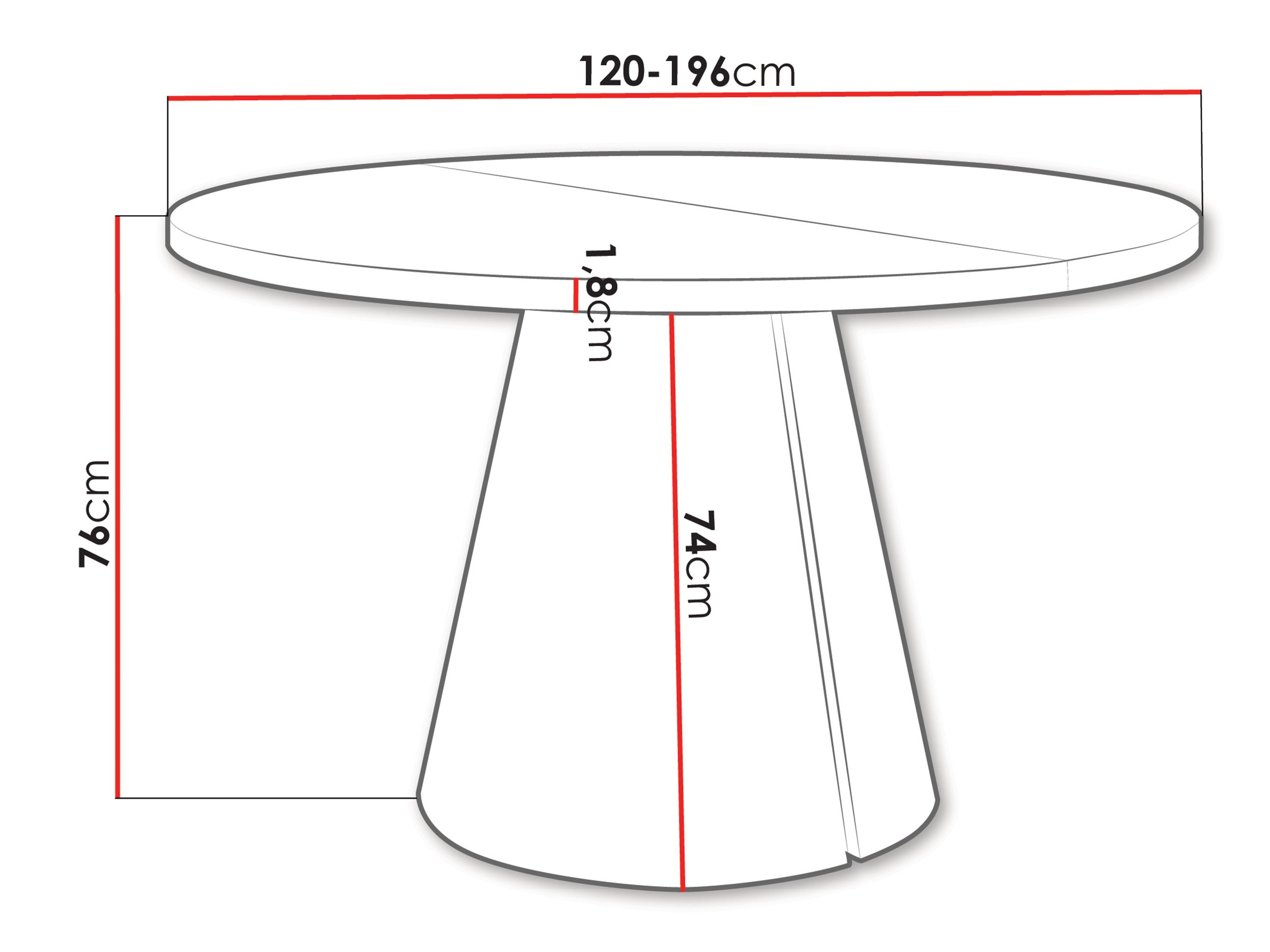 Table Oswego 167