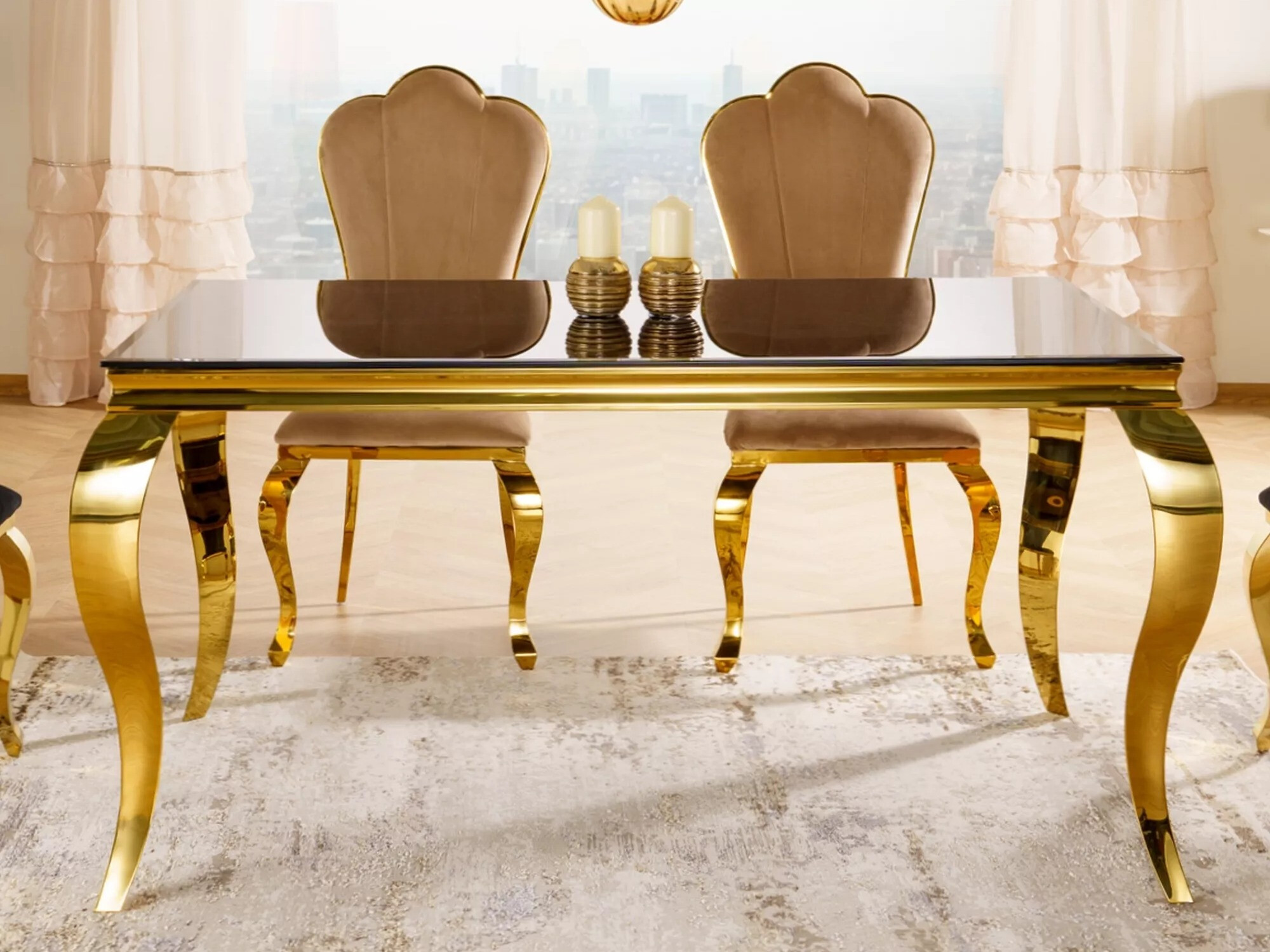 Table Detroit 323 (Golden + Black)