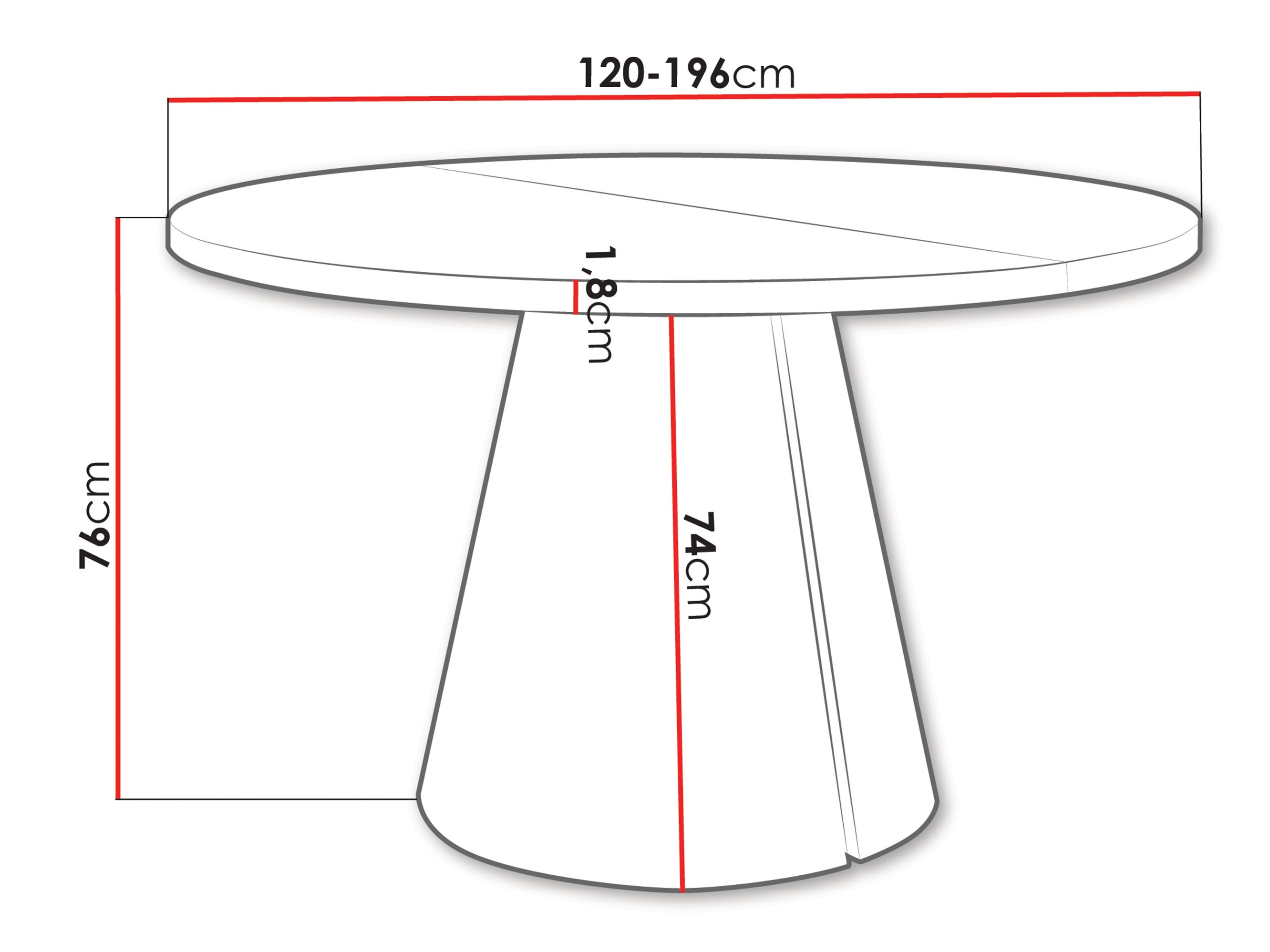 Table Oswego 168