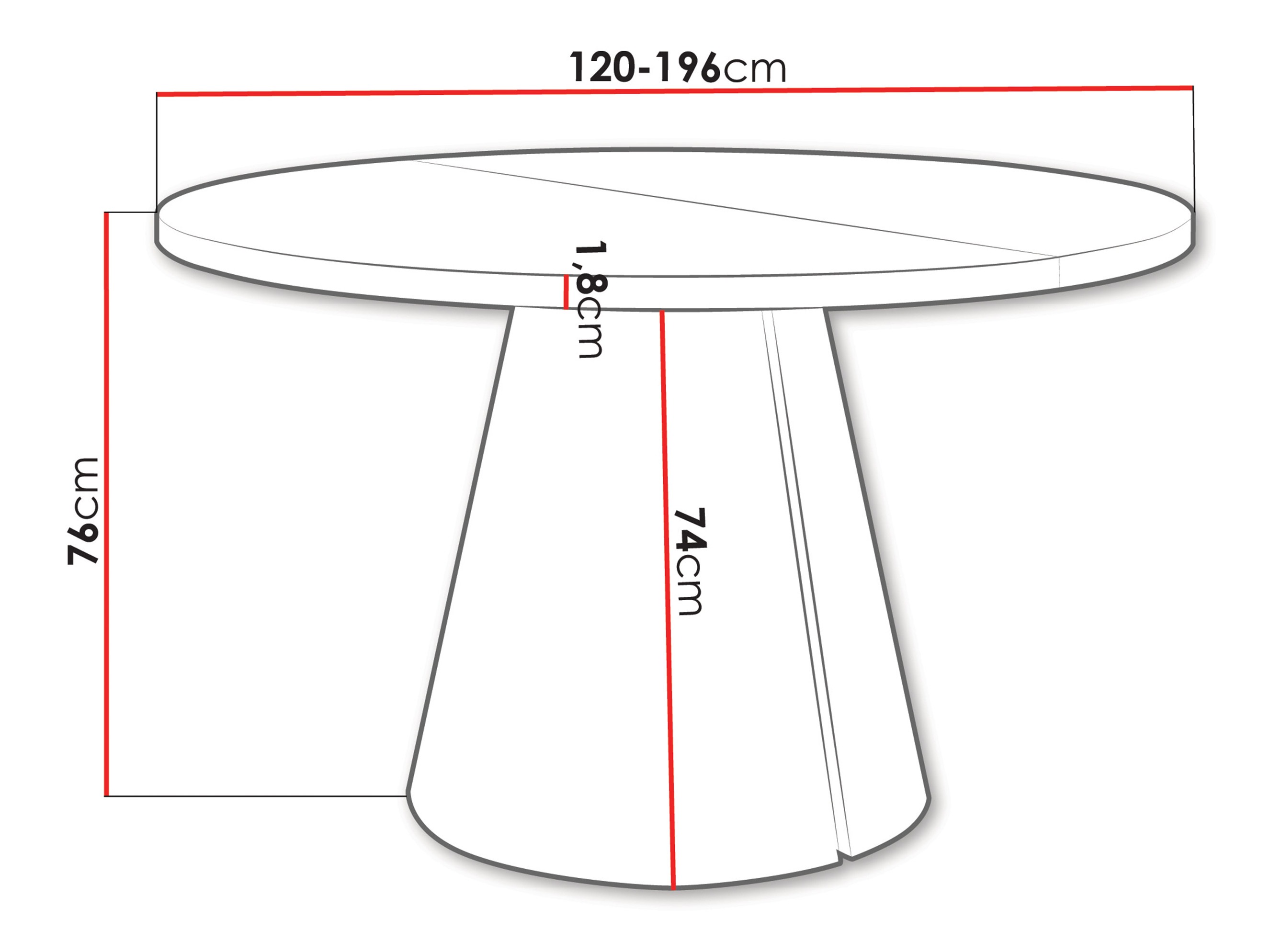 Table Oswego 168