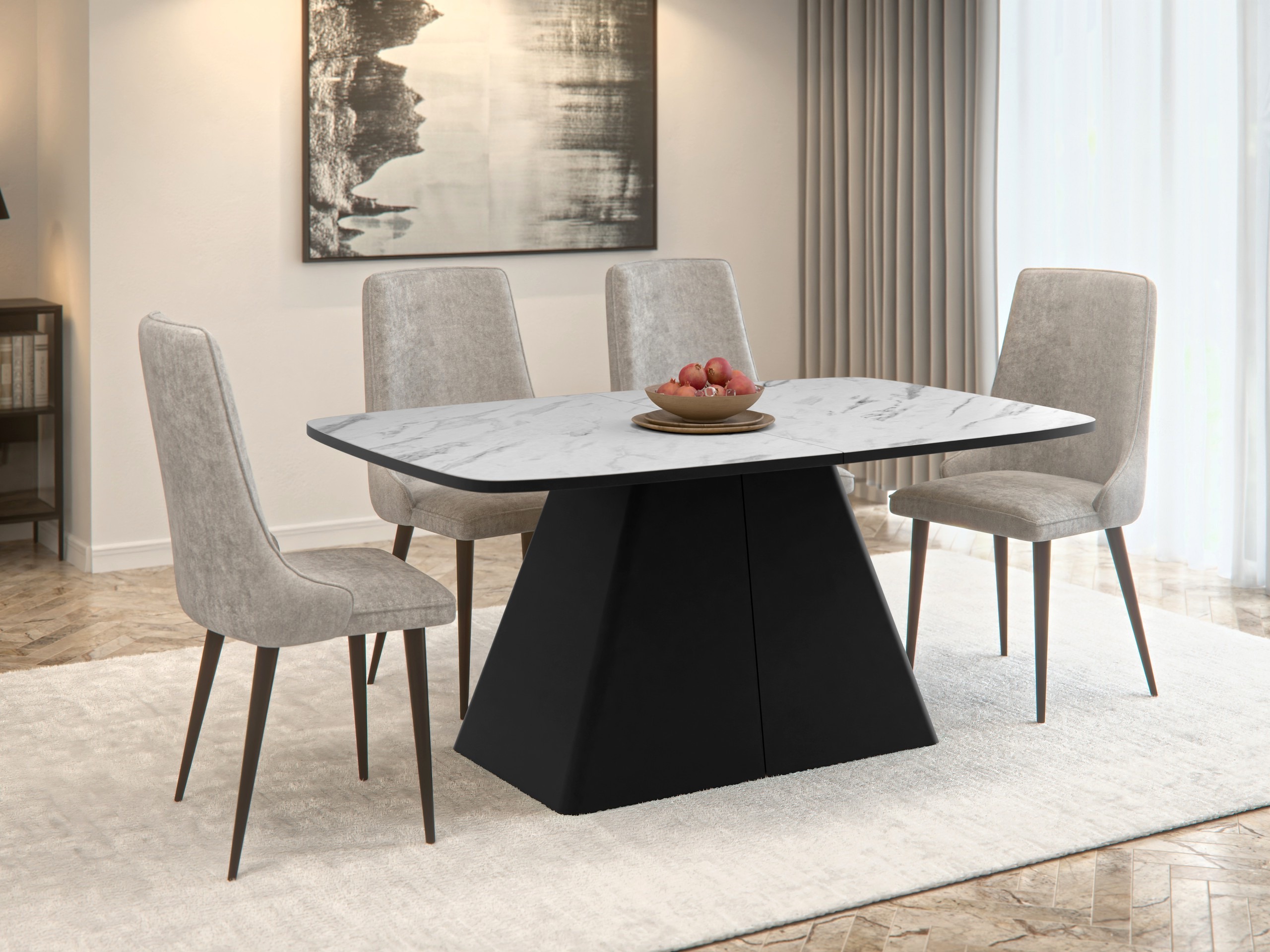 Table Oswego 169 (White marble)