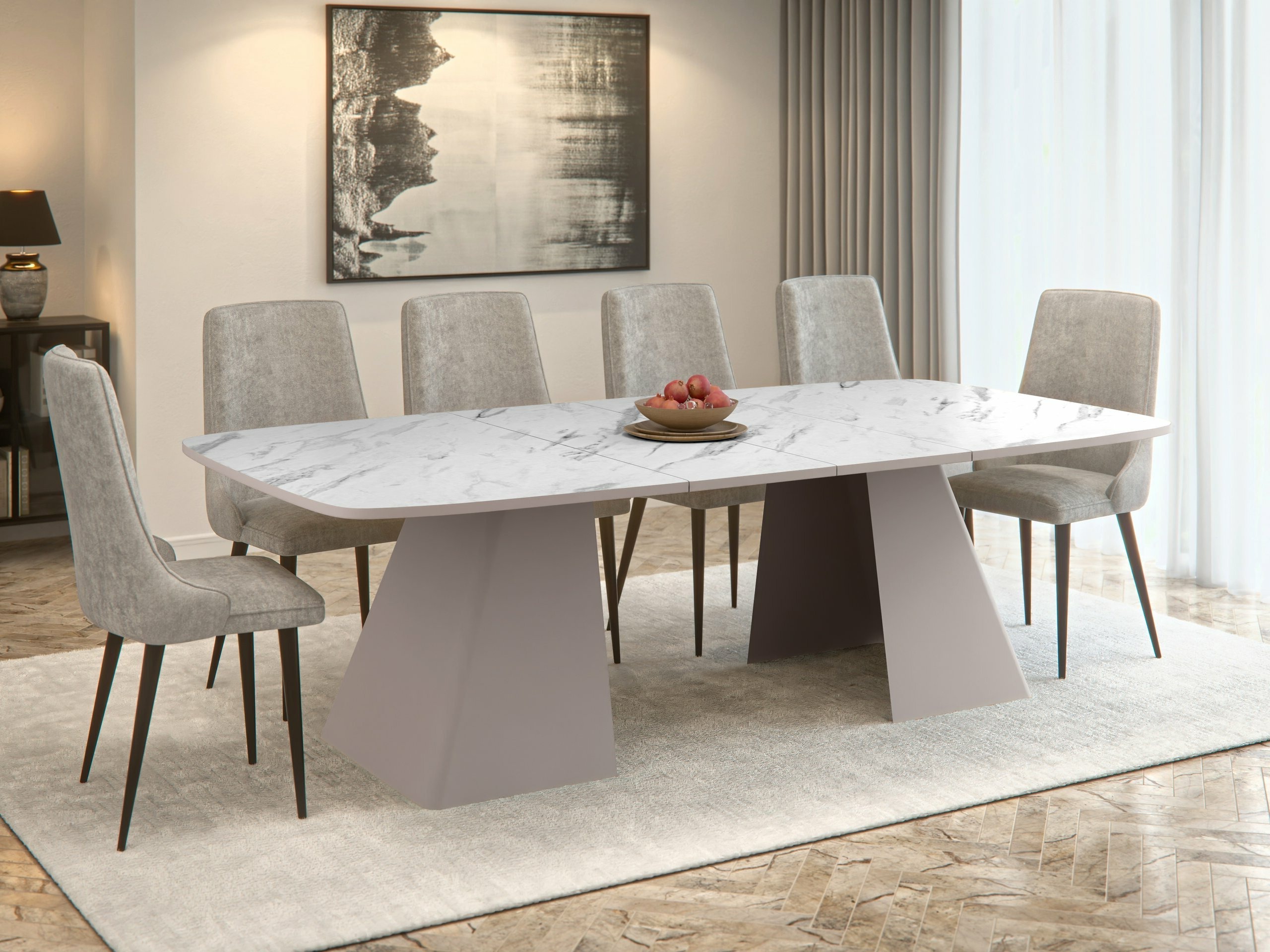Table Oswego 170 (White marble)