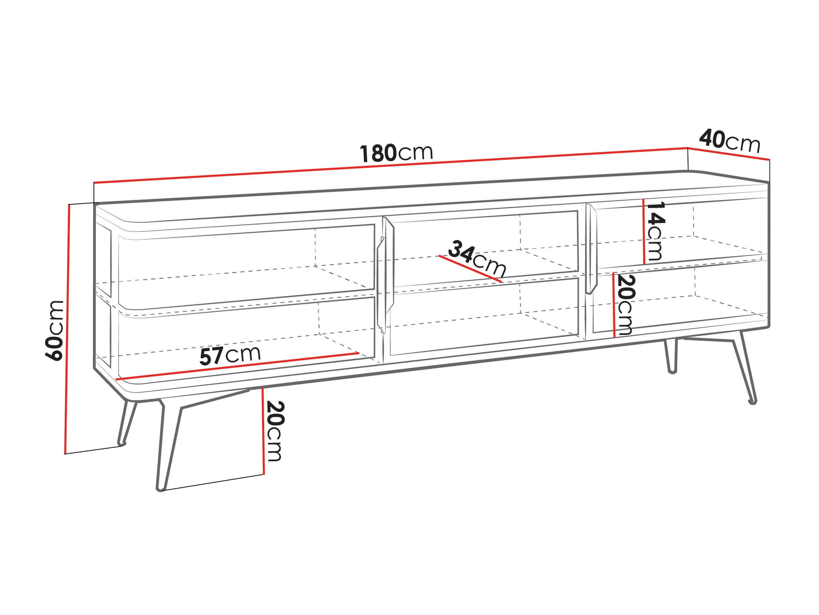 TV stand Camfelo 102 (Black)
