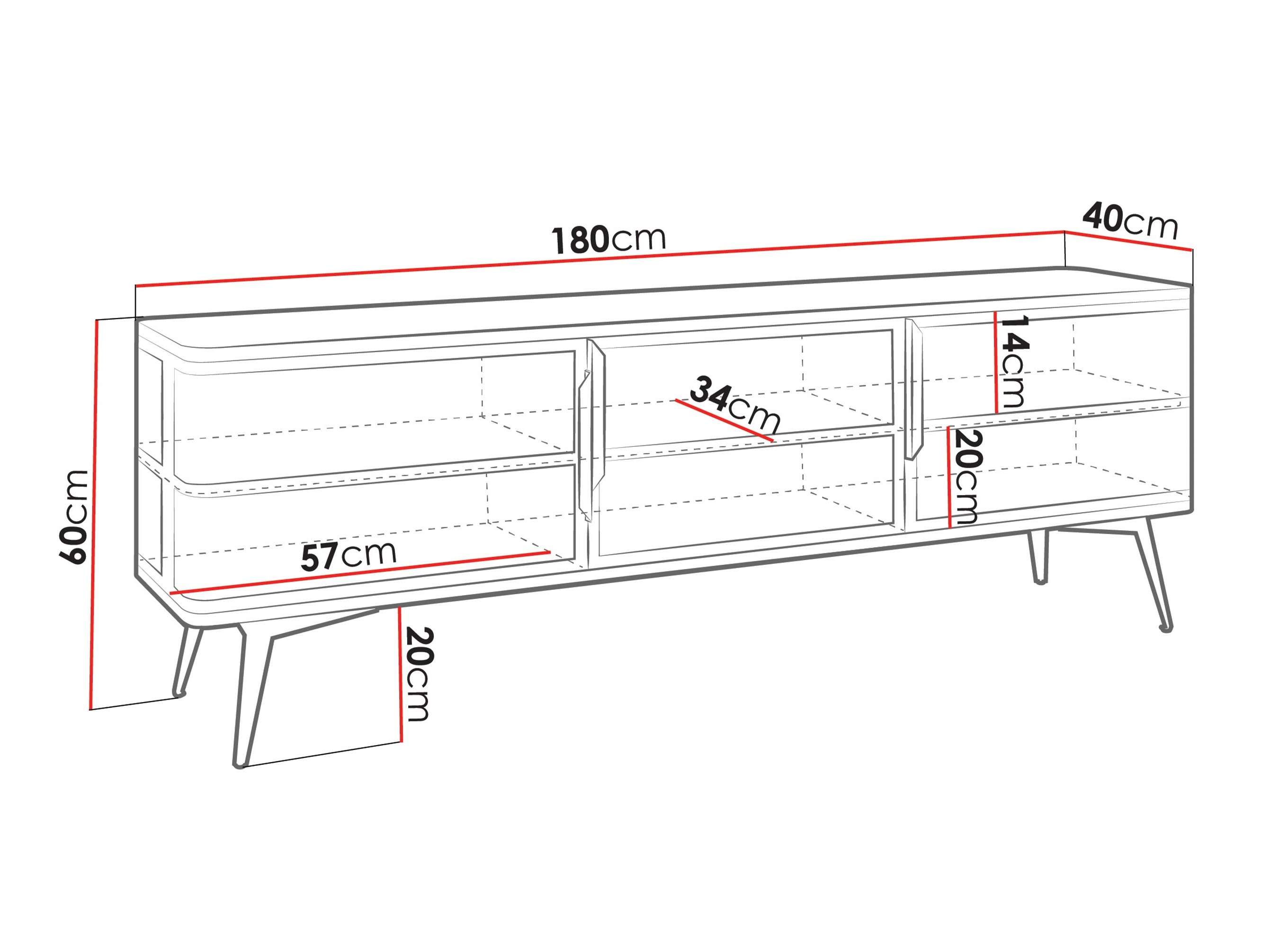 TV stand Camfelo 102 (Cashmere)