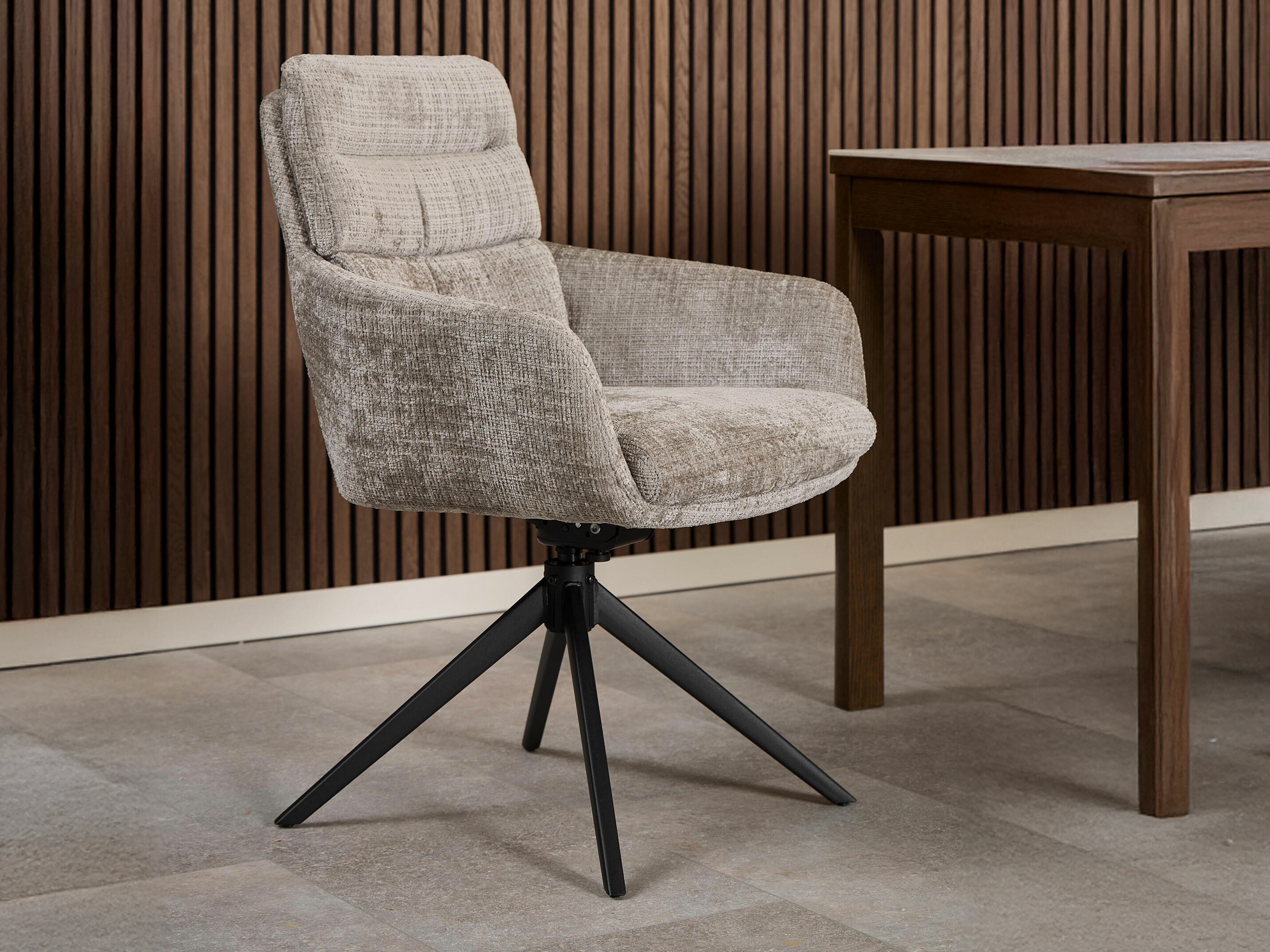 Chair Norsica 1034 (Black + Grey)