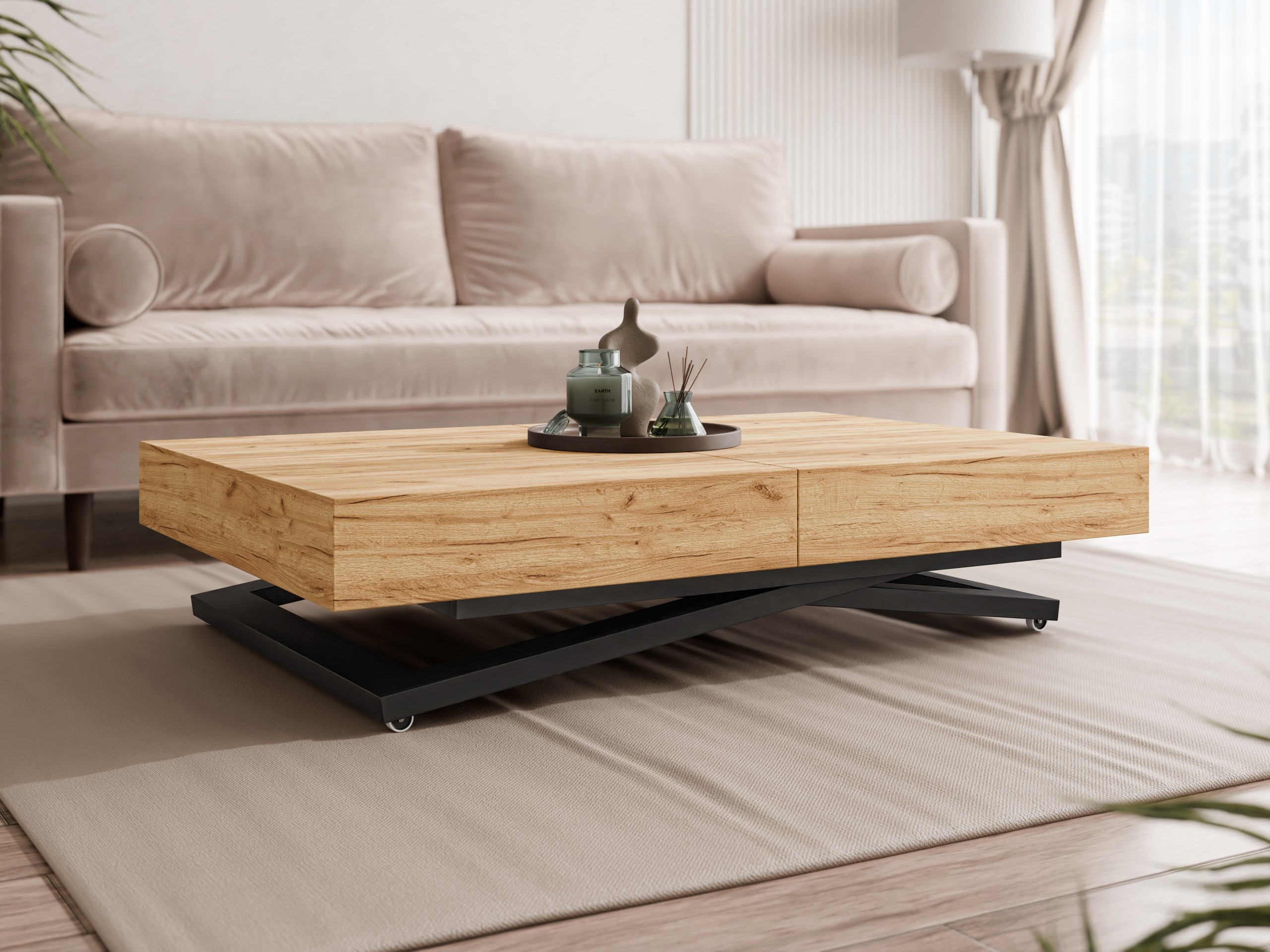 Coffee table transformer Oswego 171 (Craft golden oak)