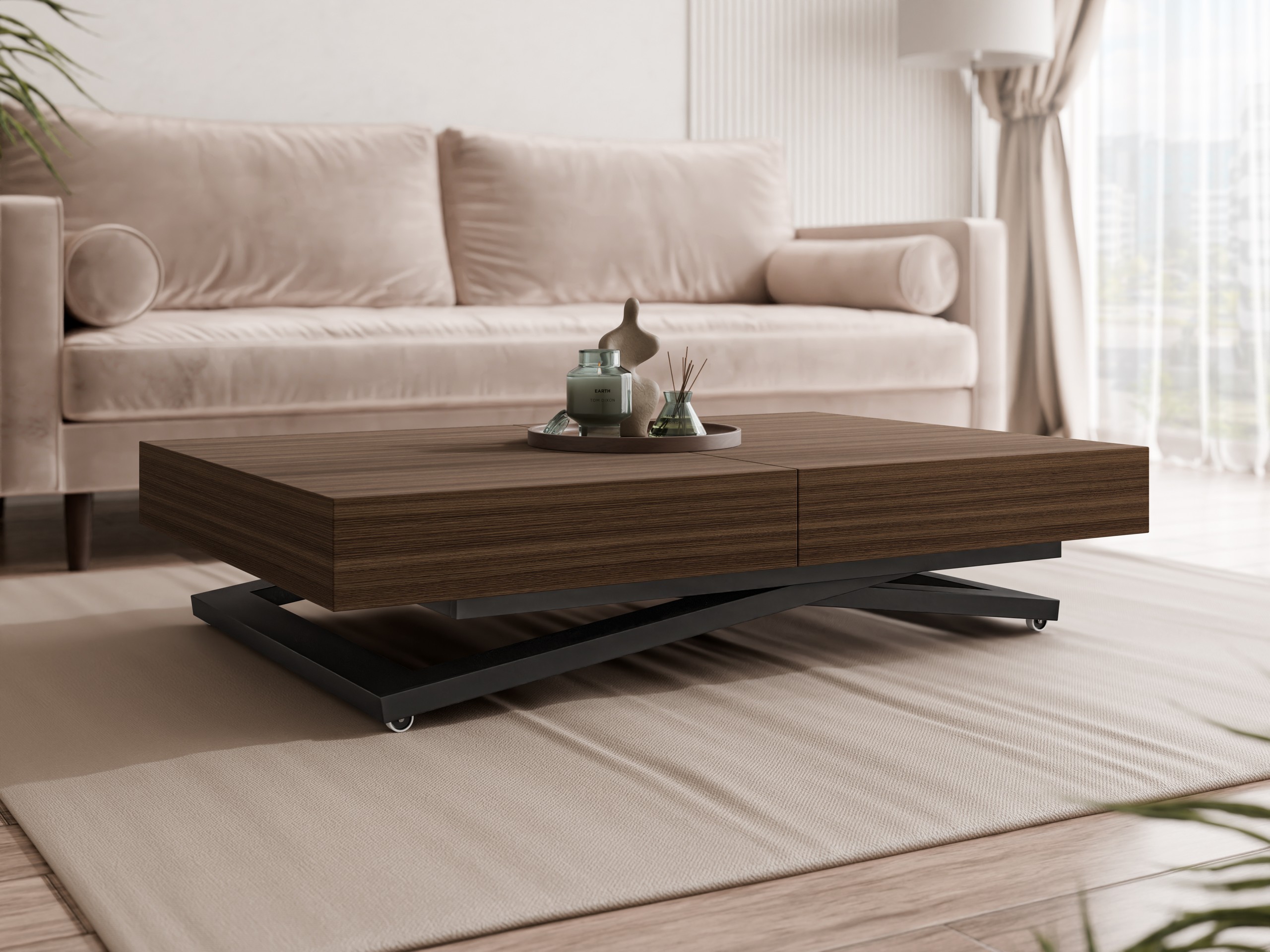 Coffee table transformer Oswego 171 (Walnut)