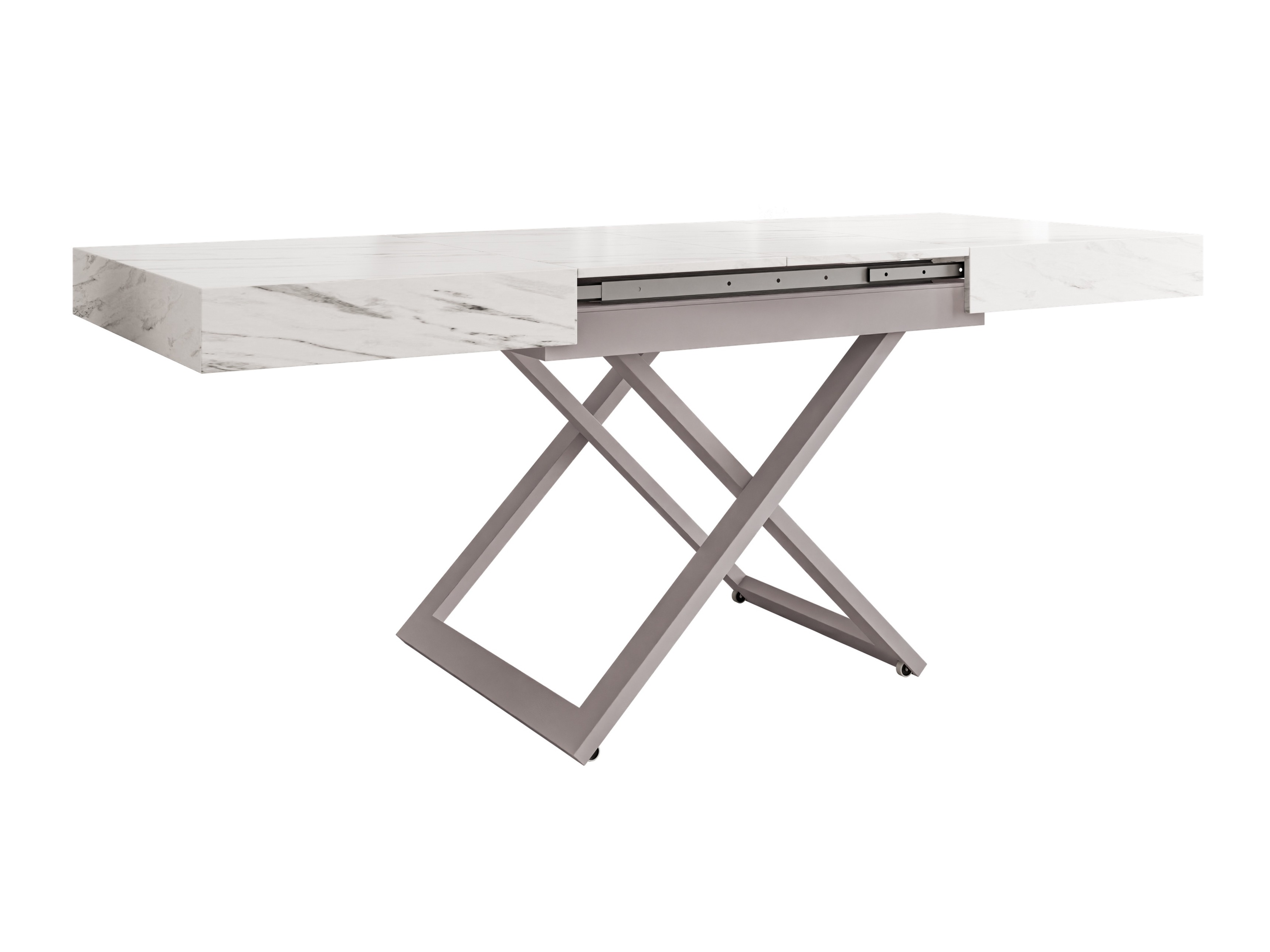 Coffee table transformer Oswego 172 (White marble)