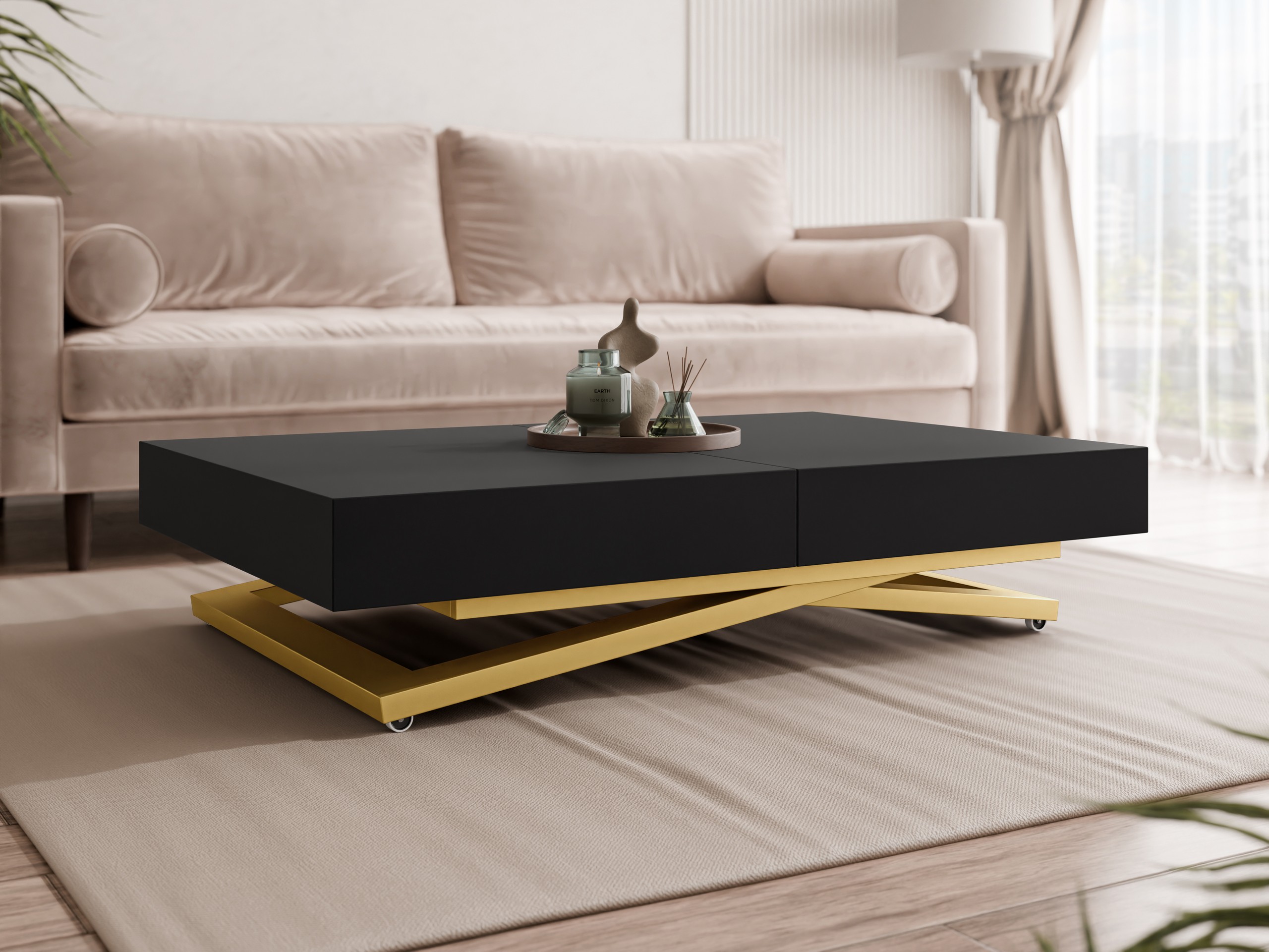 Coffee table transformer Oswego 173 (Black)