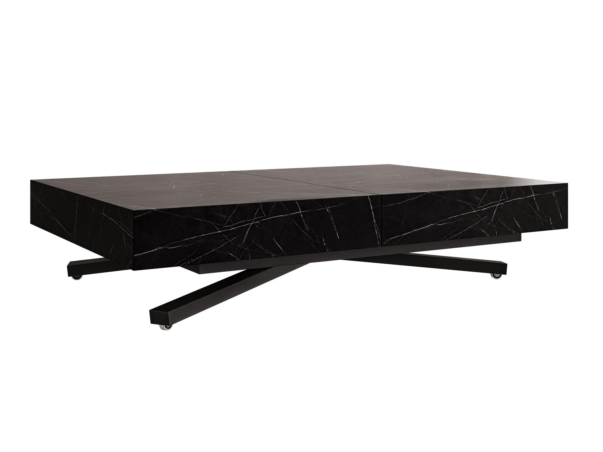 Coffee table transformer Oswego 176 (Black marble)