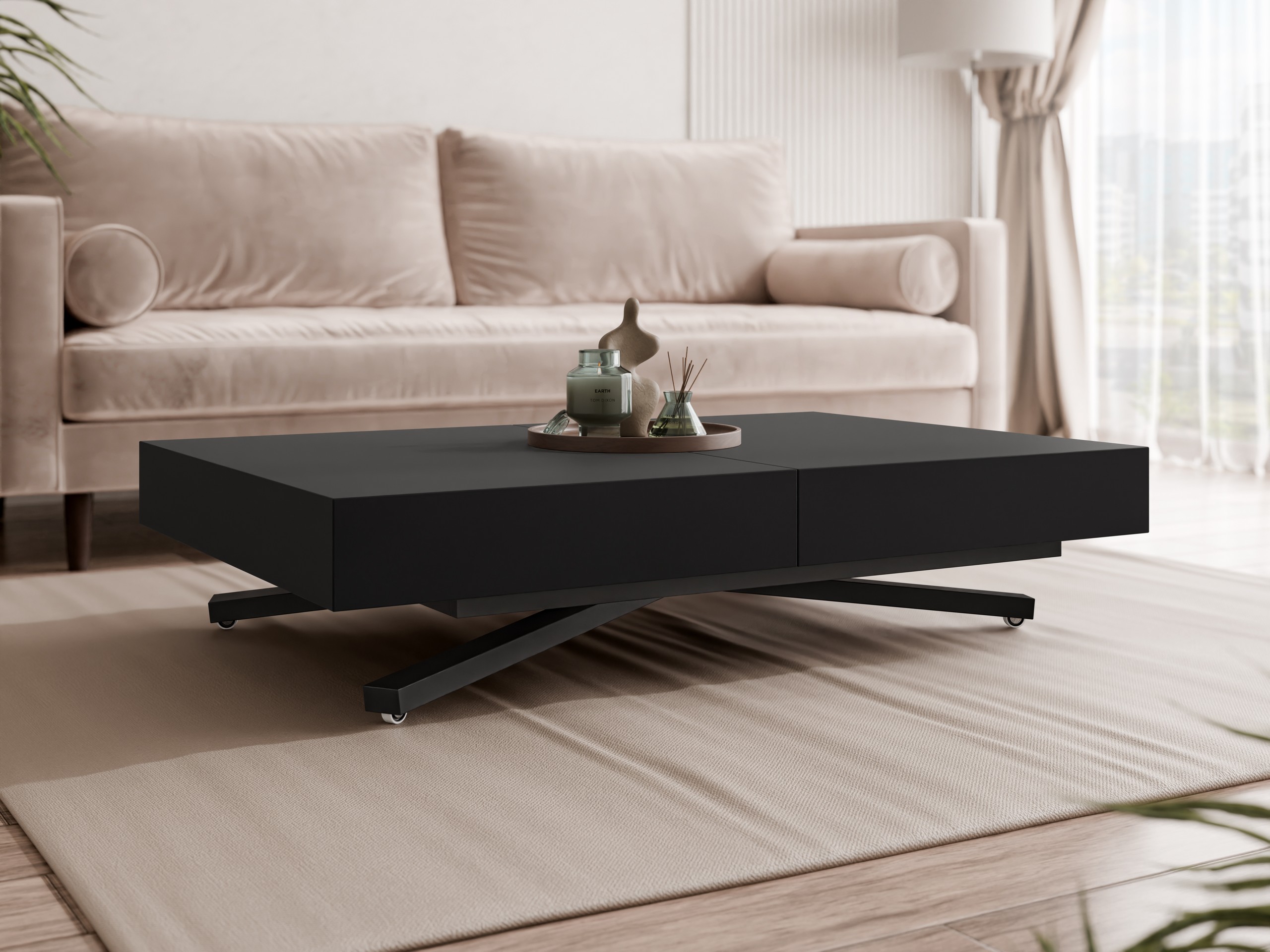 Coffee table transformer Oswego 176 (Black)